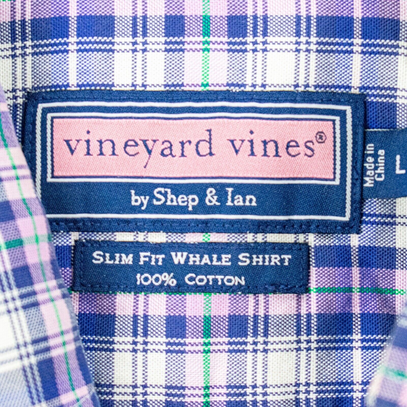 Vineyard Vines Vineyard Vines Slim Fit Button Down Whale Shirt Blue Purple Size US L / EU 52-54 / 3 - 6 Thumbnail