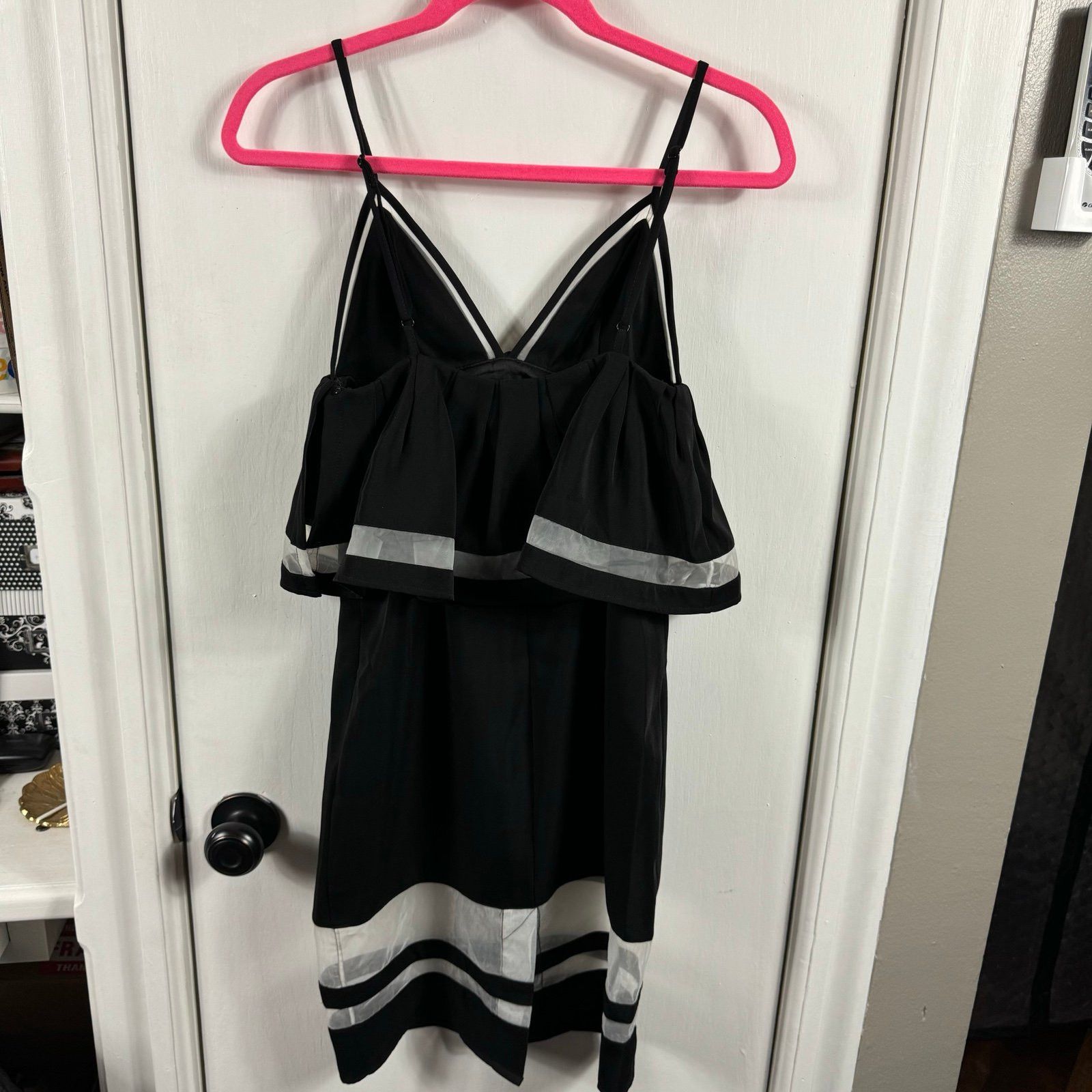 NBD NBD Second Chances Midi Dress in Black tiered knee length d Size XS / US 0-2 / IT 36-38 - 6 Thumbnail