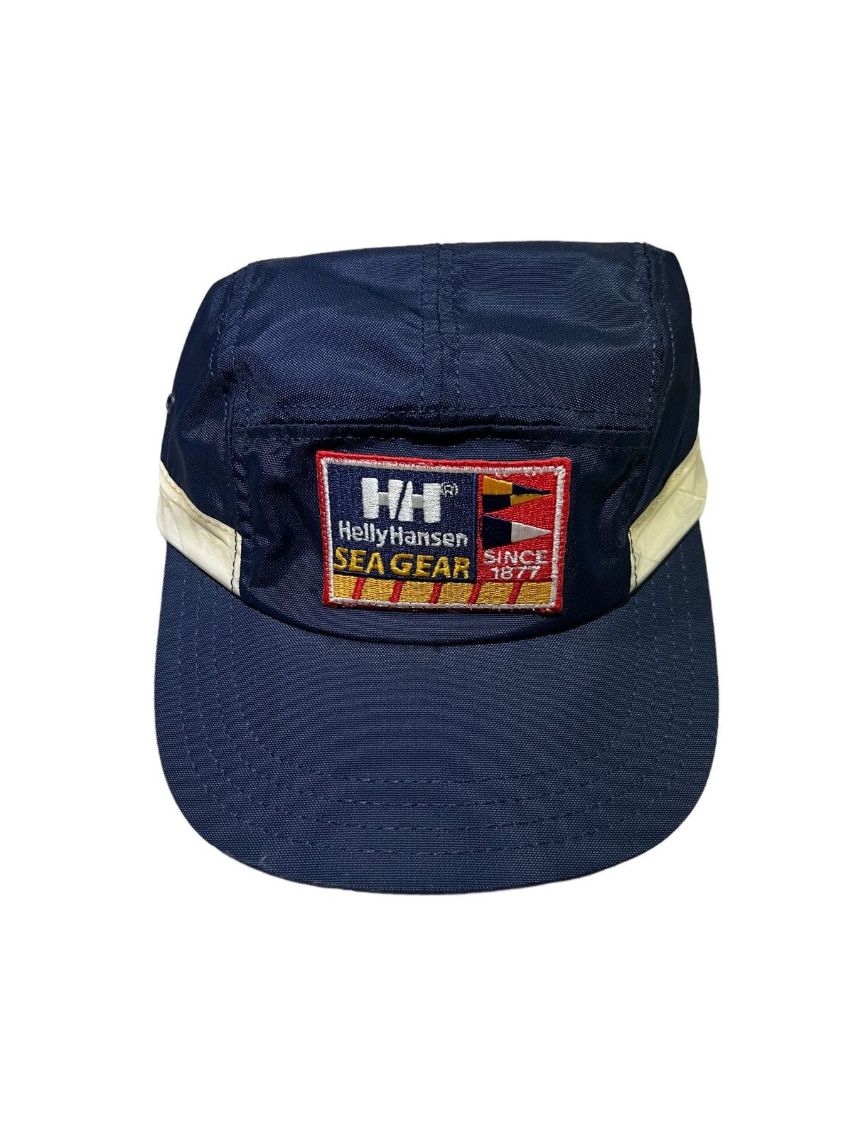 Helly Hansen 1990s Helly Hansen Sea Gear Patch 5 Panel Strapback Hat Cap Size ONE SIZE - 4 Thumbnail