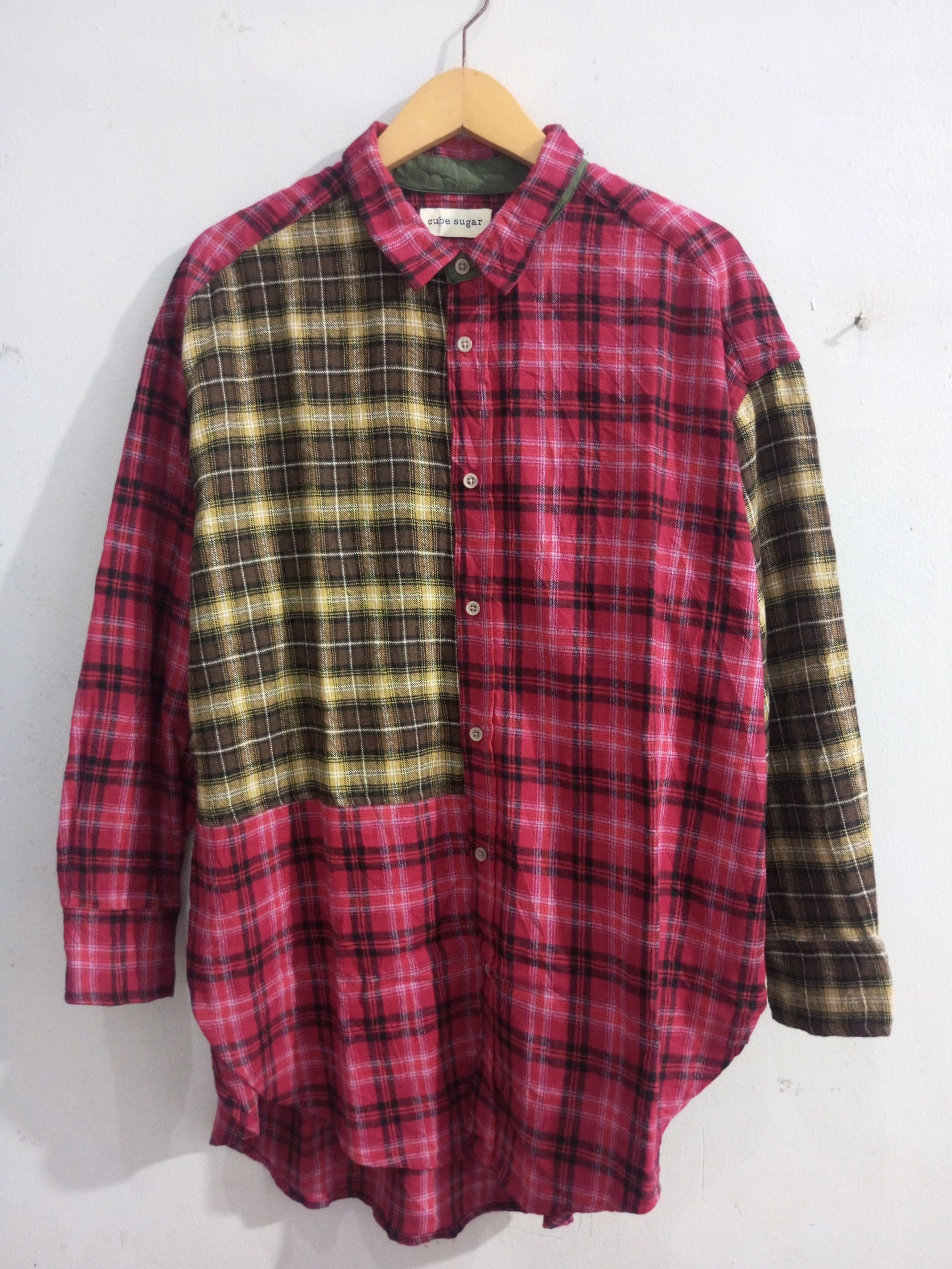 20471120 Cube sugar evo two colour flanel shirt Size US XL / EU 56 / 4 - 1 Thumbnail