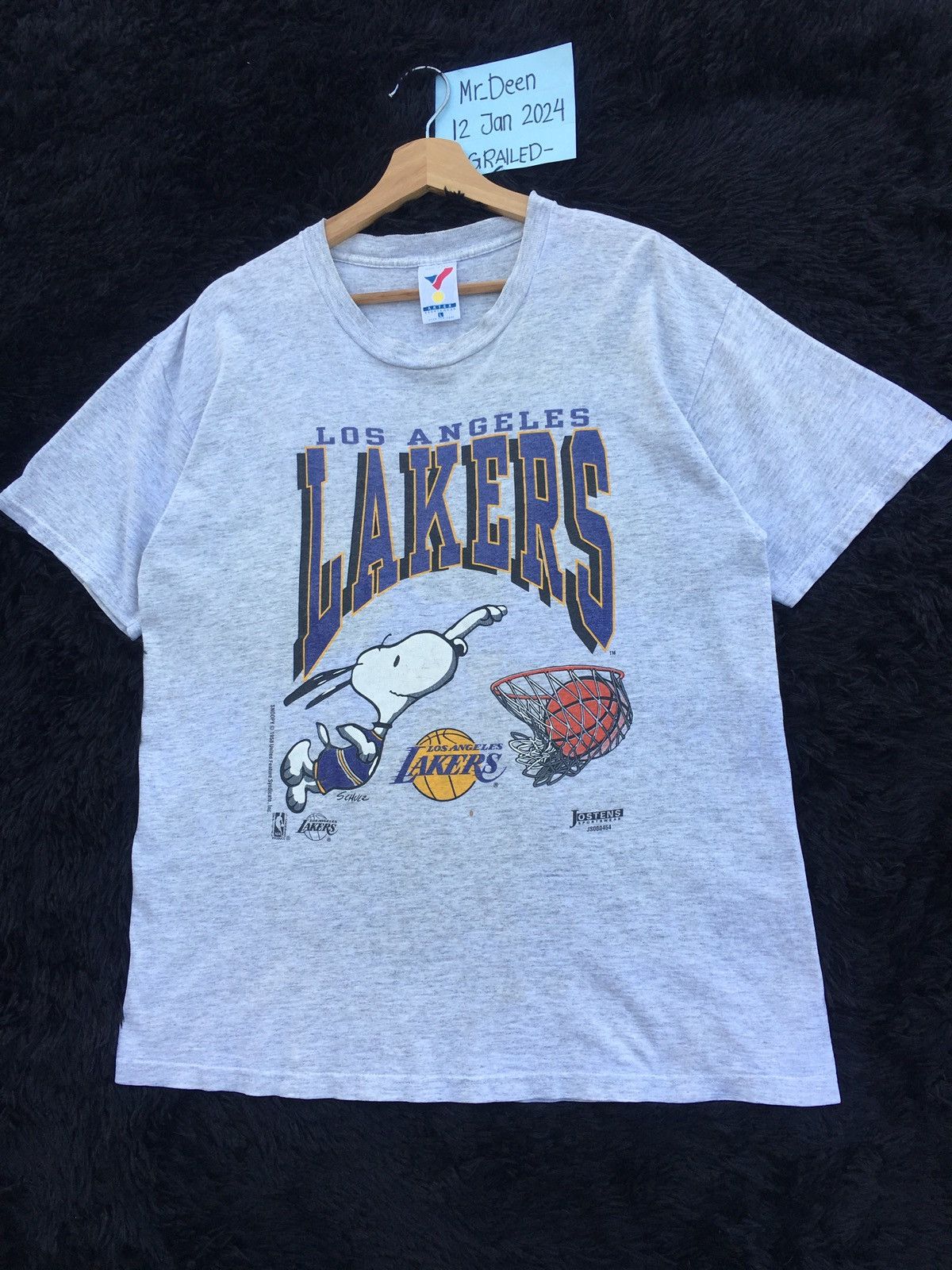 NBA Rare Vintage Los Angeles LAKERS Snoopy NBA Tee Size US L / EU 52-54 / 3 - 3 Thumbnail