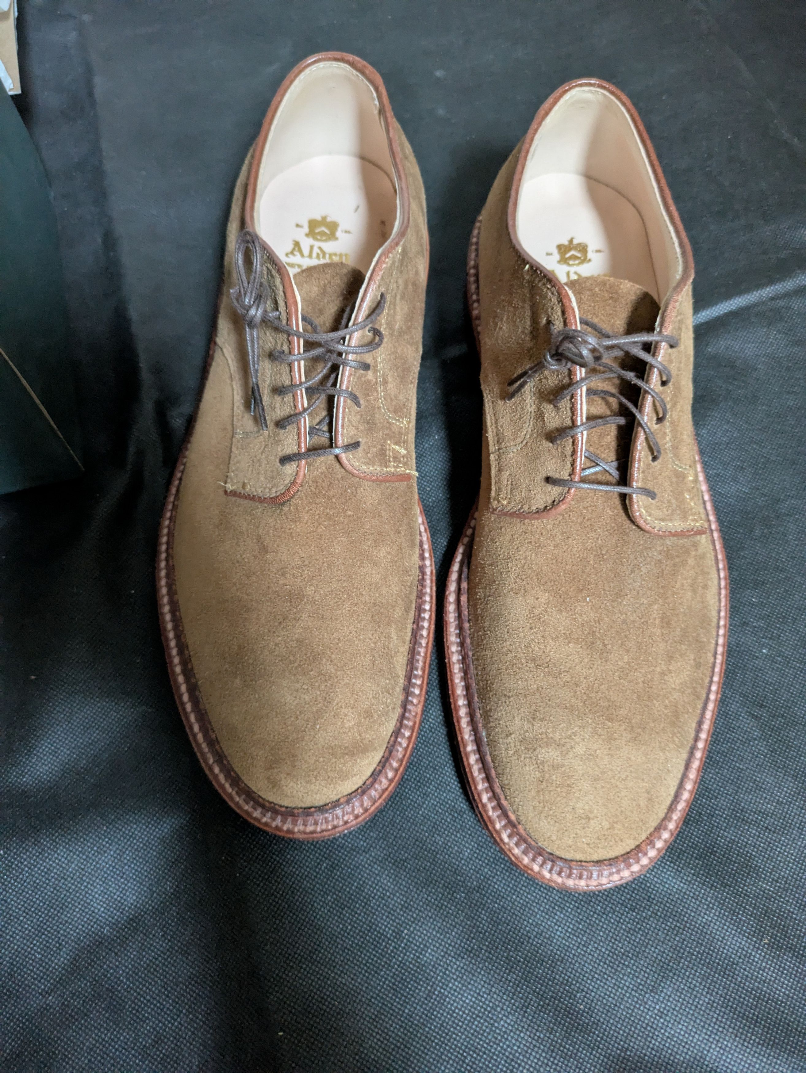 Alden Alden Plain Toe Blucher in Snuff Suede, 8D Size US 8 / EU 41 - 4 Thumbnail