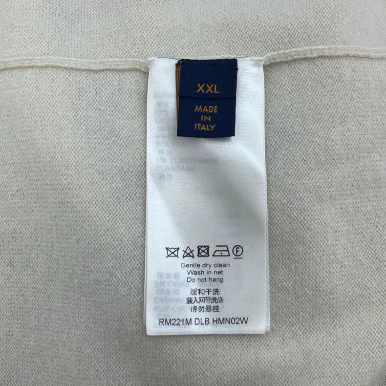 Louis Vuitton Louis Vuitton Beige cashmere sweater with two-headed dragon Size US XXL / EU 58 / 5 - 6 Thumbnail