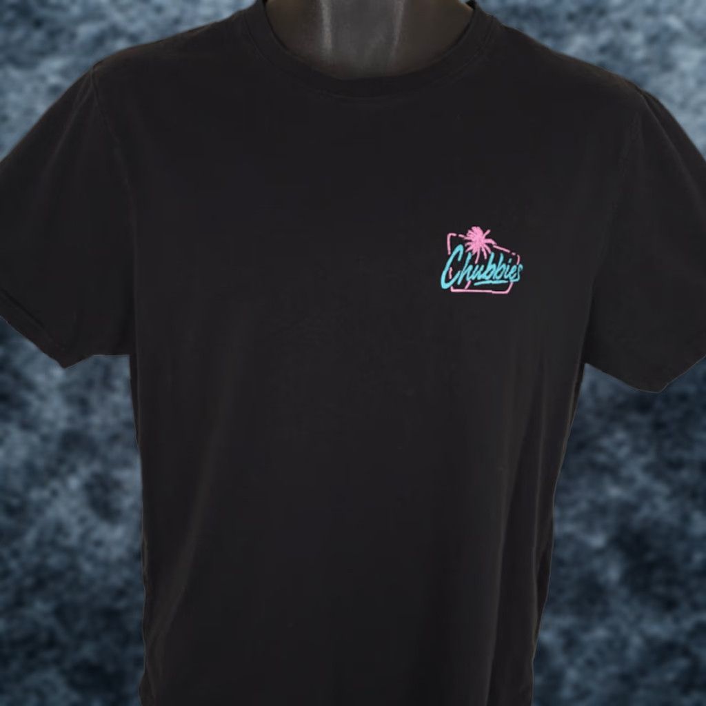 Chubbies Chubbies Beach Club T Shirt Mens Size Medium Black Skys Out Thighs Out Beach Shirt Graphic Tee Mens Black Skys Out Thighs Out 2010-2019 Vintage No Size US M / EU 48-50 / 2 - 1 Thumbnail