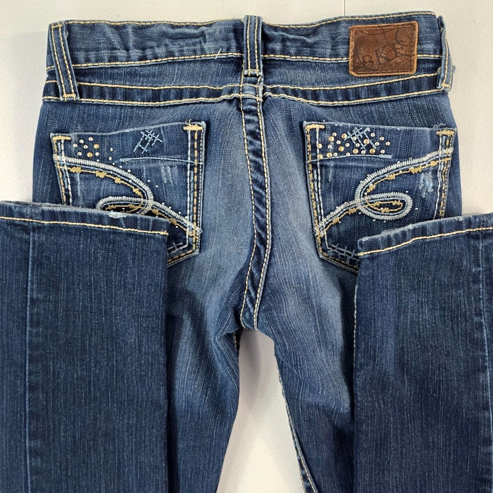Vintage VINTAGE Buckle BKE Jeans Skinny 5-Pocket Denim Blue 26 Regular Womens Girls 6049 Size 26" / US 2 / IT 38 - 4 Thumbnail