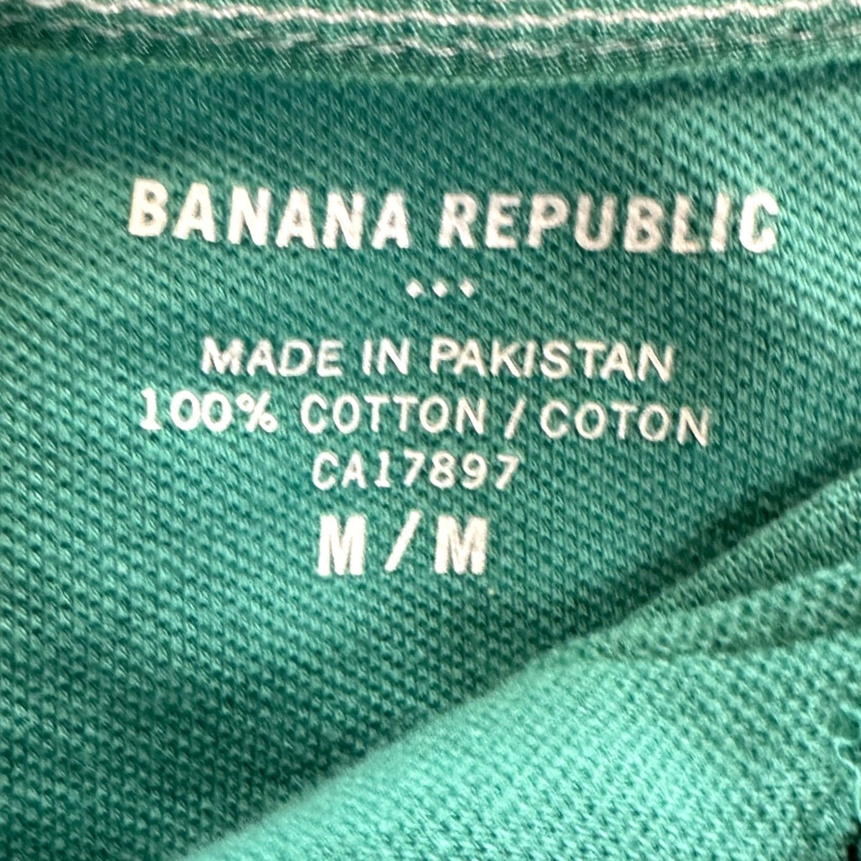 Banana Republic Banana Republic Polo Shirt Medieval? 100% Cotton Short Sleeve Mens Medium Blue Rugby Outdoor Casual Shirt Size US M / EU 48-50 / 2 - 4 Thumbnail