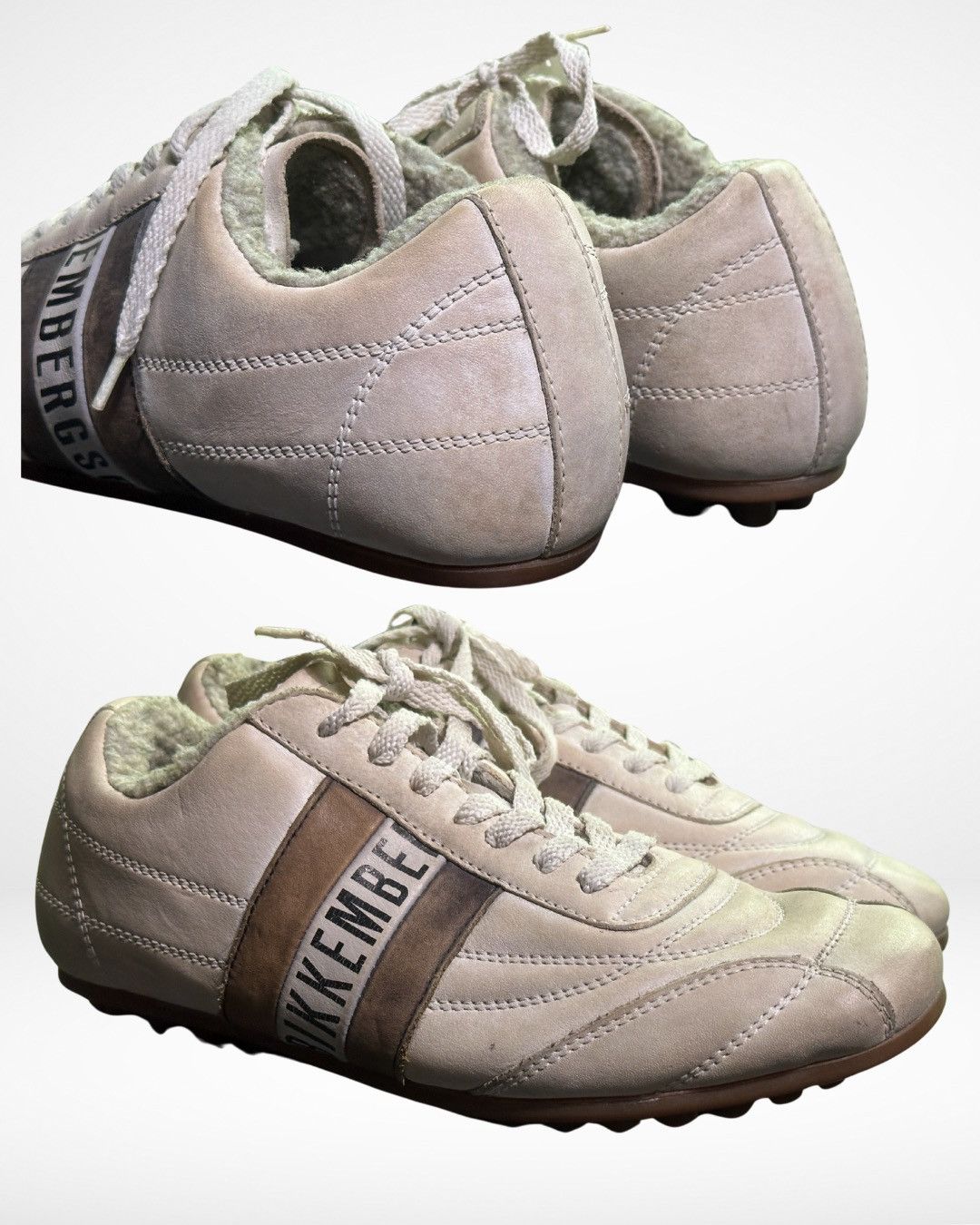 Dirk Bikkembergs FW08 Shearling Lined Cleat Trainers Size US 7 / IT 37 - 3 Thumbnail