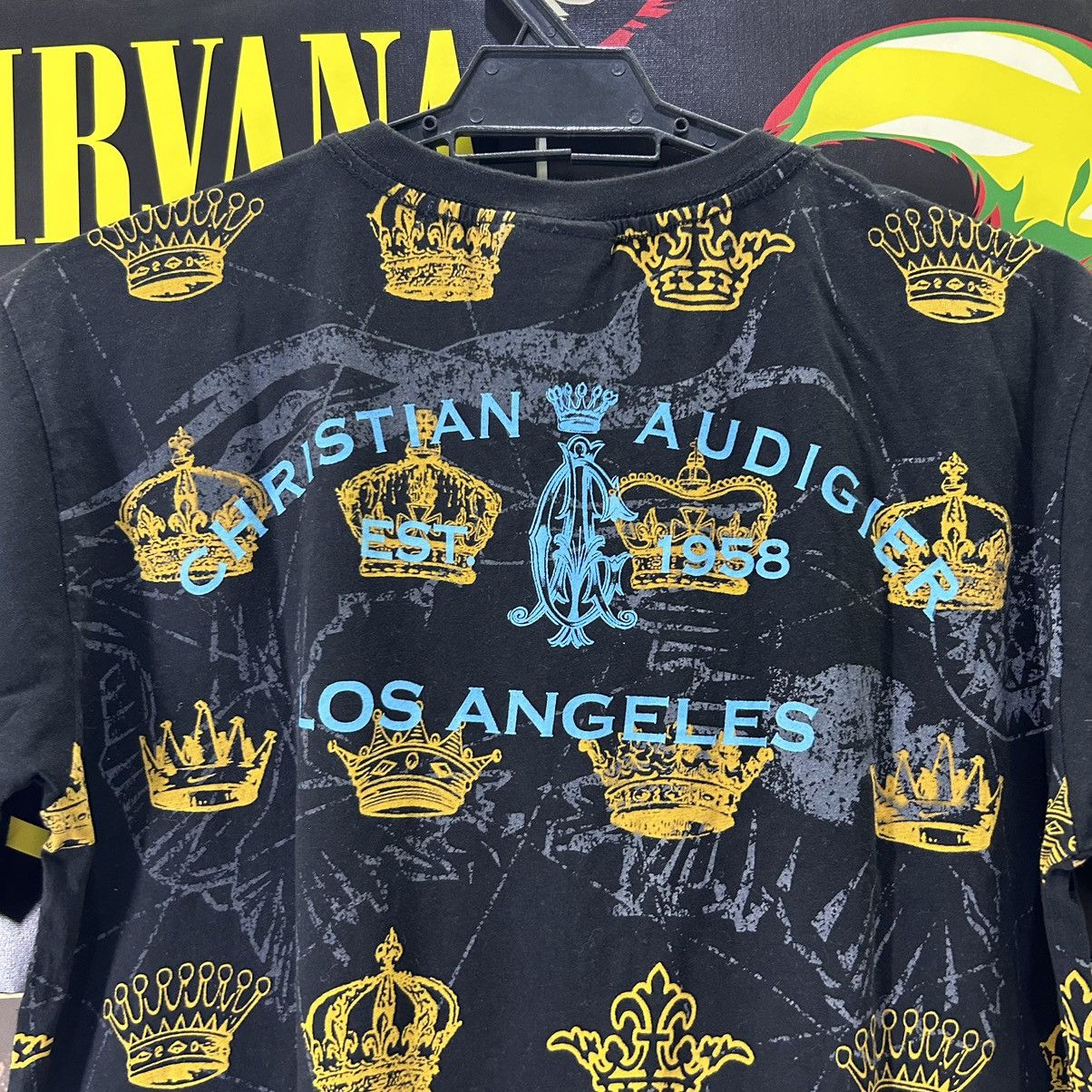 Ed Hardy Vintage Christian Audigier Rhinestone Over Print T-Shirt Size US M / EU 48-50 / 2 - 5 Thumbnail