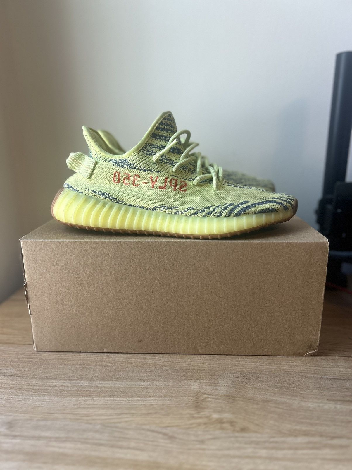 Adidas × Kanye West × Yeezy Yeezy 350 BOOST v2 Semi-Frozen Yellow Size US 9.5 / EU 42-43 - 2 Thumbnail