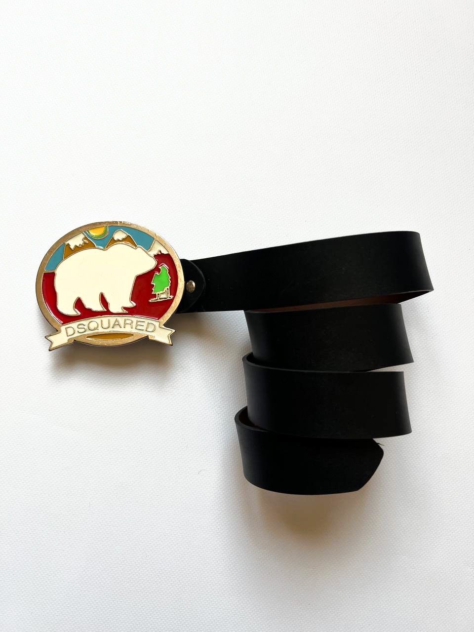 Dsquared2 × Japanese Brand × Vintage Vintage Dsquared2 leather belt Bear big buckle Dsquared Size ONE SIZE - 1 Thumbnail
