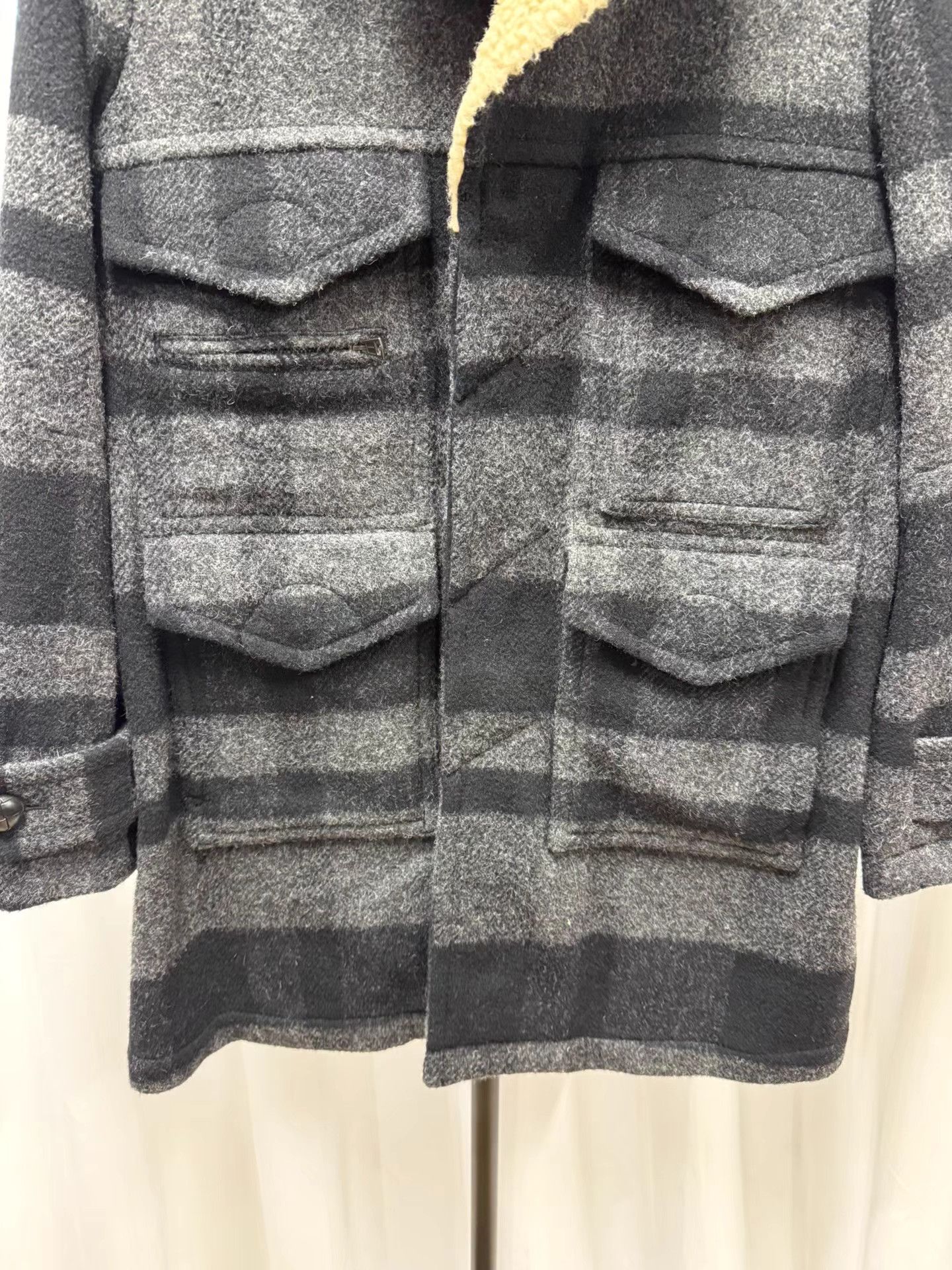 Number (N)ine Number (N)ine 08AW Fur Collar Wool Coat K20 Size US L / EU 52-54 / 3 - 4 Thumbnail