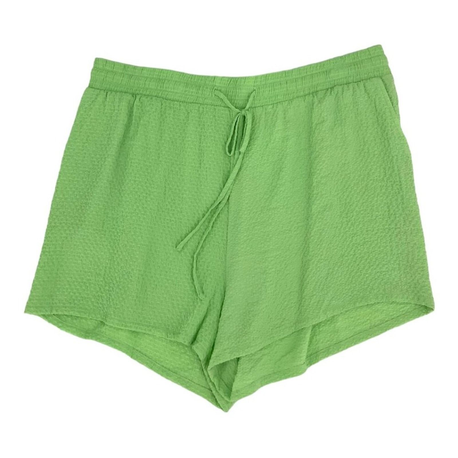 BP. BP Textured Drawstring Shorts Green Size 1X NWOT $35 MSRP Size 38" / US 16 / IT 52 - 2 Thumbnail
