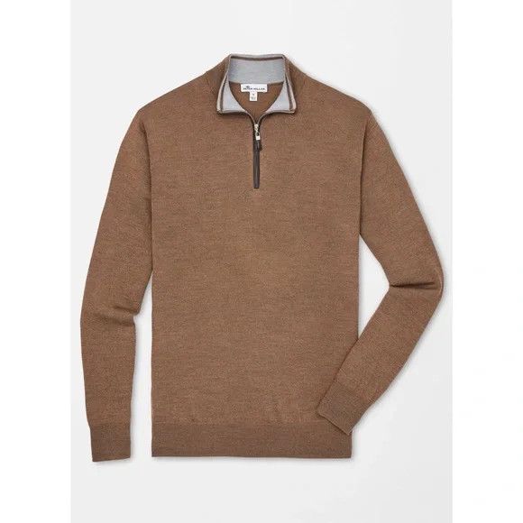 Peter Millar PETER MILLAR CROWN SOFT NAPPA TRIMMED QUARTER ZIP | Grailed