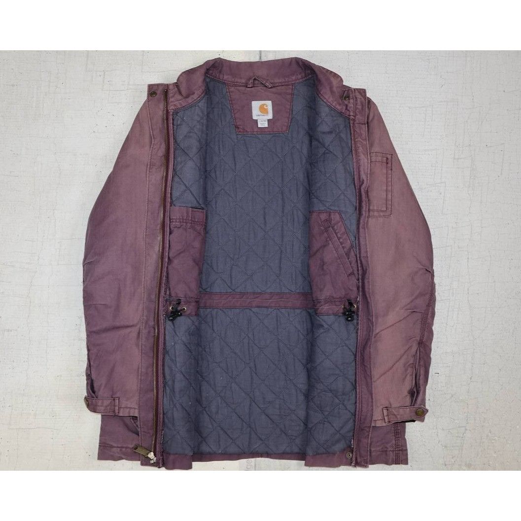 Carhartt Carhartt 101402 Youth L (12/14) Canvas Lined Jacket Wine Size US L / EU 52-54 / 3 - 4 Thumbnail
