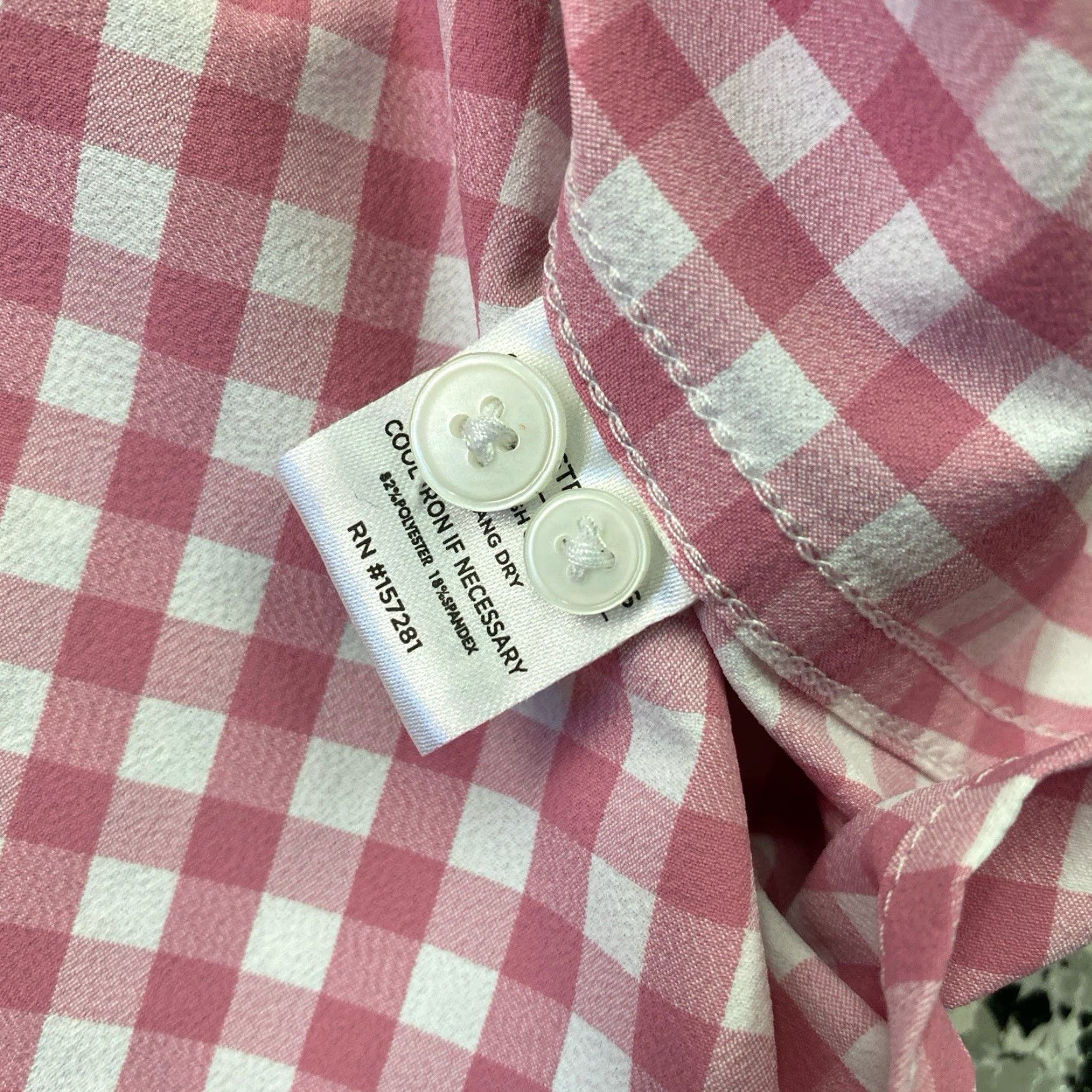 Mizzen+Main Mizzen+Main Button-Up Shirt Men 2XL Pink Check Leeward Trim Fit Stretch Shirt Size US XXL / EU 58 / 5 - 5 Thumbnail