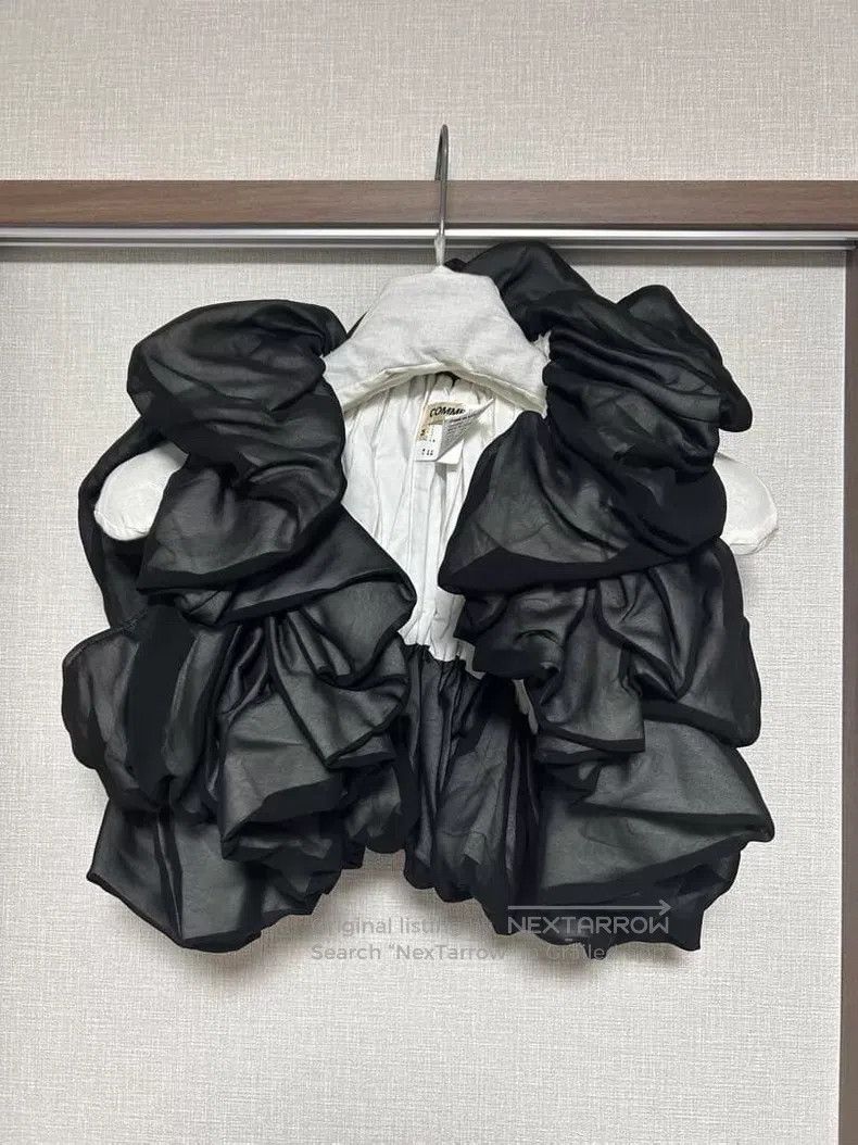 Comme des Garcons Comme des Garcons Black Tulle Ruffle Collar Bolero Size M / US 6-8 / IT 42-44 - 1 Thumbnail