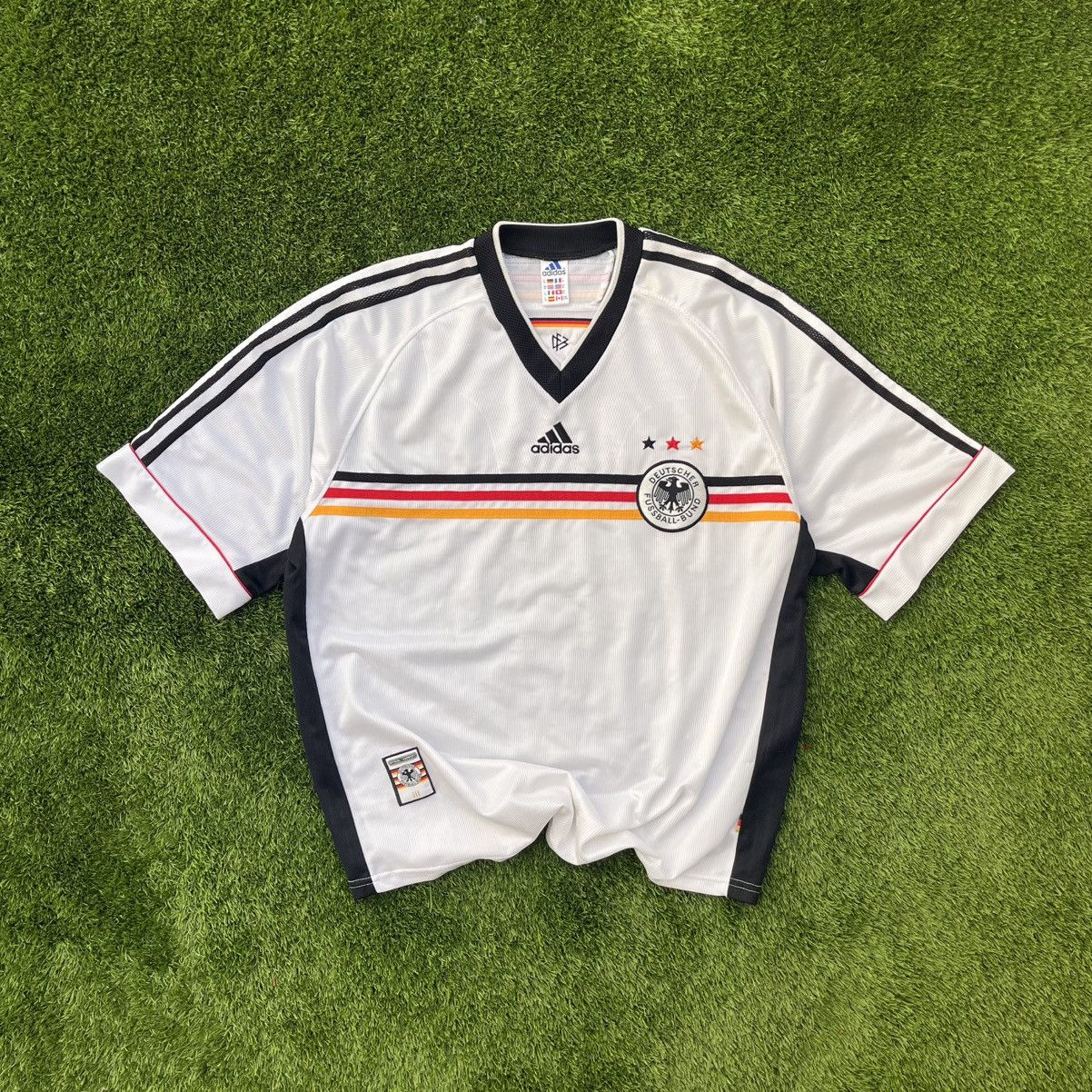Adidas Germany 1998 World Cup Home Football Jersey Vintage Adidas Size US XL / EU 56 / 4 - 2 Thumbnail
