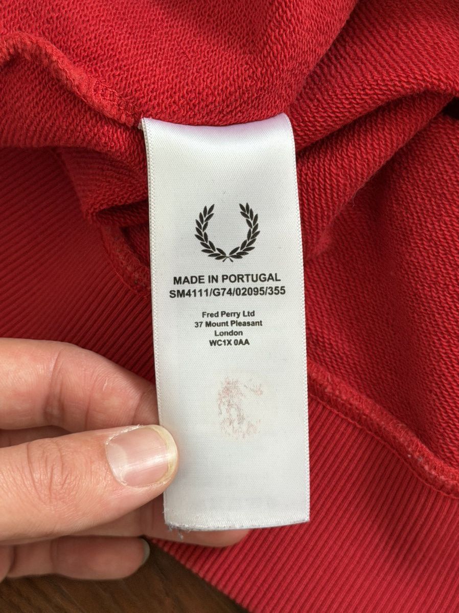 Fred Perry × Raf Simons RAF SIMMONS X FRED PERRY COLOR BLOCK RAGLAN CREWNECK Size US XXS / EU 40 - 7 Thumbnail