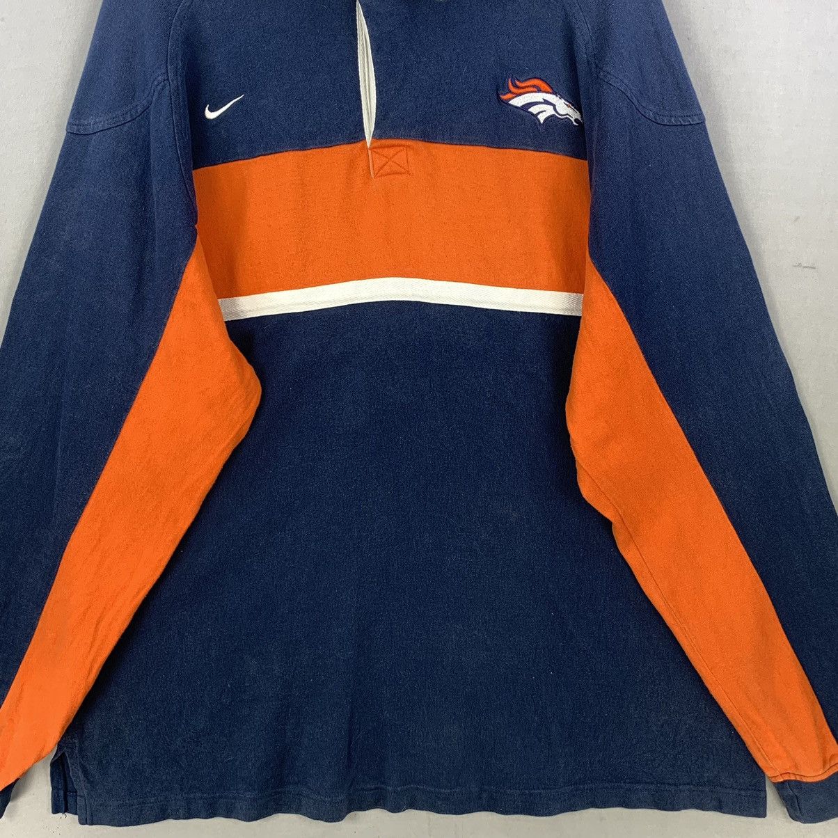 Nike Vintage Y2K Nike NFL Denver Broncos Long Sleeve Polo Shirt Size US XXL / EU 58 / 5 - 7 Thumbnail