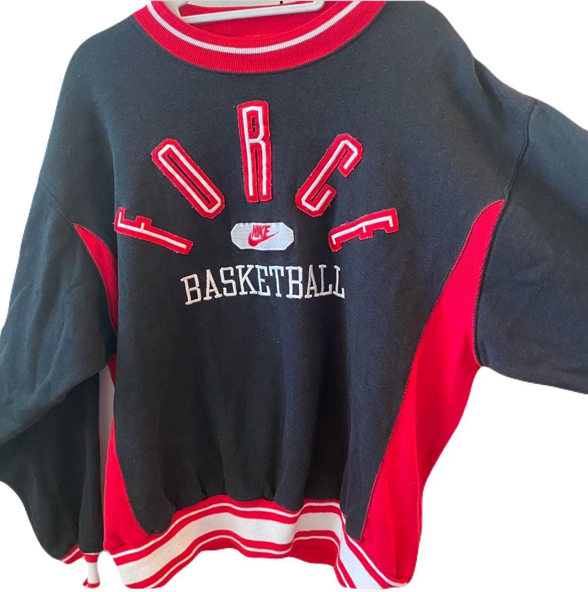 Nike × Vintage Nike Force Sweatshirt **Style Worn By Nas** Vintage Vtg 90s Size US L / EU 52-54 / 3 - 3 Thumbnail