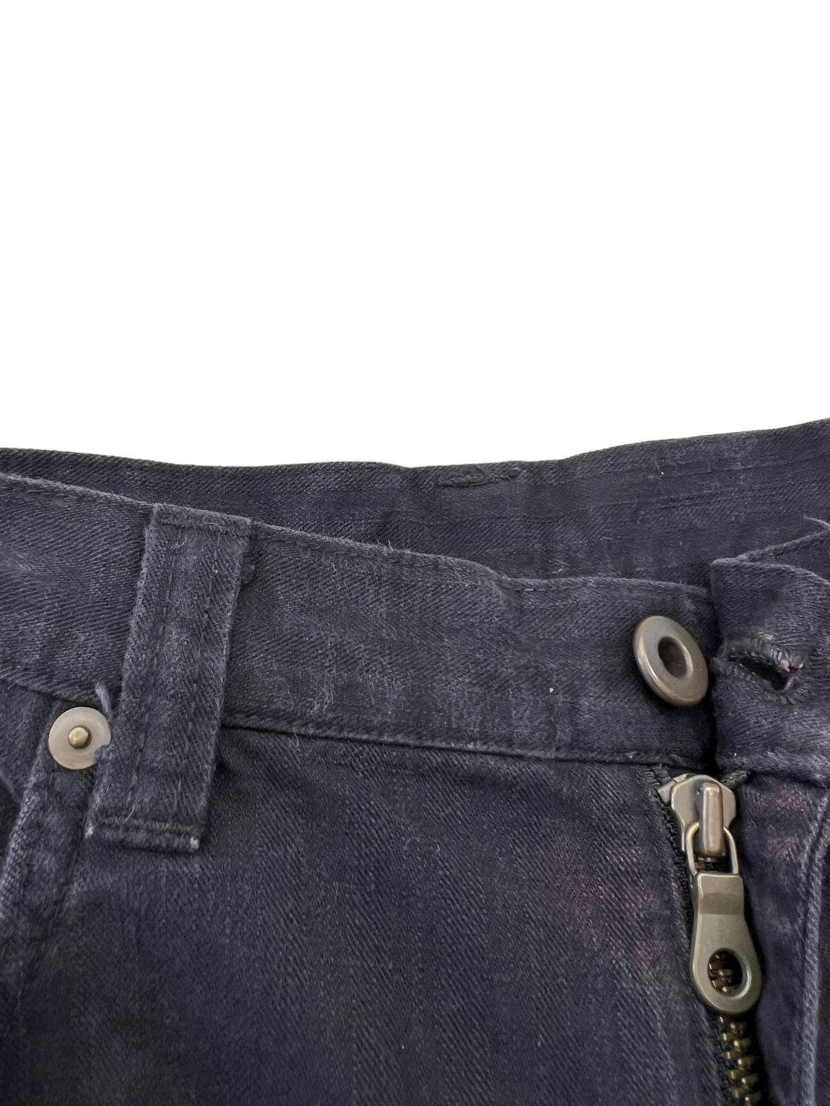 Designer Vintage MANIAC WORKS Japan Knee Patch Fade Black Pant Size US 34 / EU 50 - 7 Thumbnail