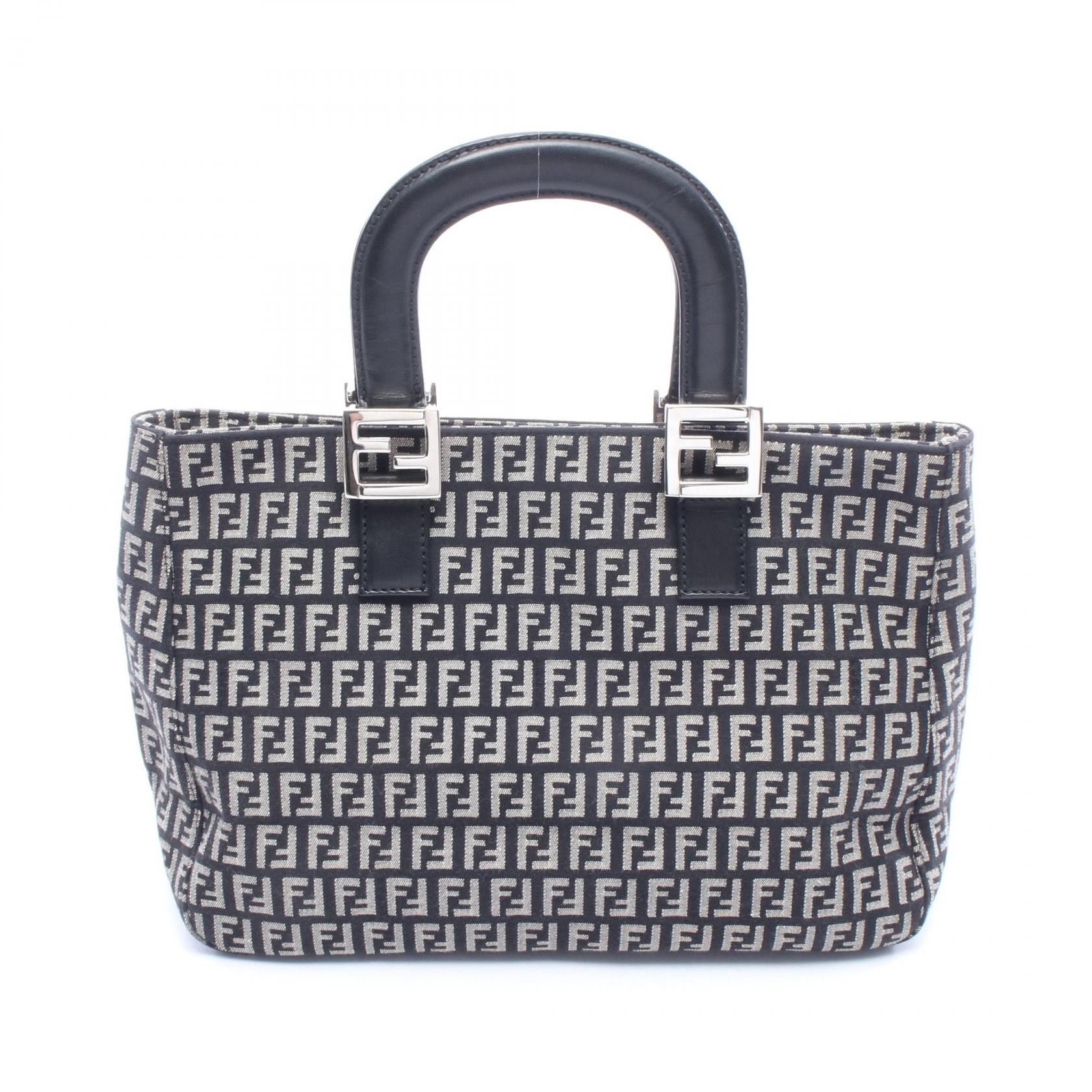 Fendi Fendi FENDI Zucca Canvas Leather Tote Bag Textile Tote Bag DUTY FREE for USA Size ONE SIZE - 1 Thumbnail