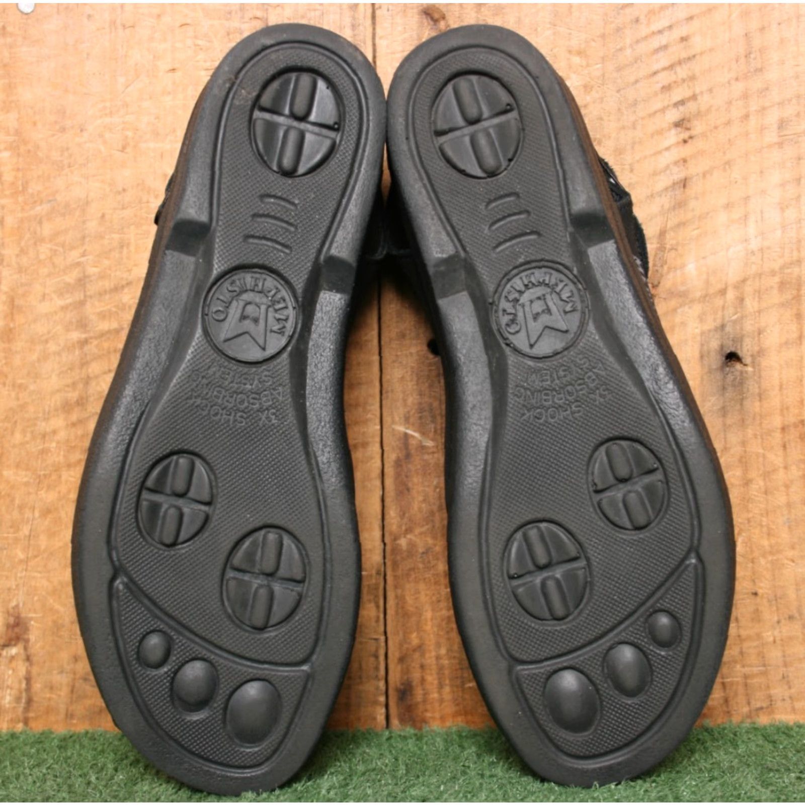 Mephisto VINTAGE Mephisto Nonny Black Nubuck Peep Toe Slingback Sandals EUR 37 ≈ US 7 Slingback Women Sandal Nubuck Mephisto Nonny Black 37 US7 Women Size US 7 / IT 37 - 5 Thumbnail