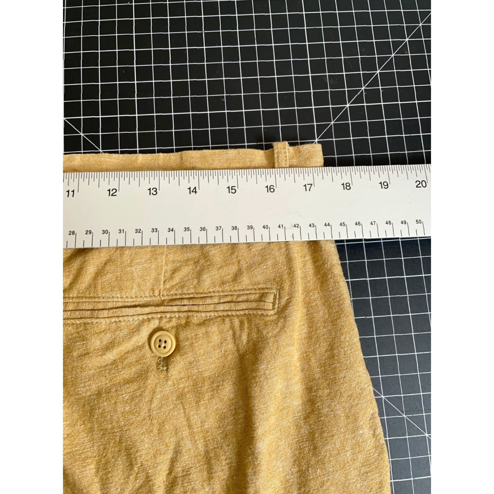 J.Crew VINTAGE J.Crew Pants Men's Slim Fit Chino 33 x 34 Beige Cotton Linen Casual Size US 34 / EU 50 - 5 Thumbnail