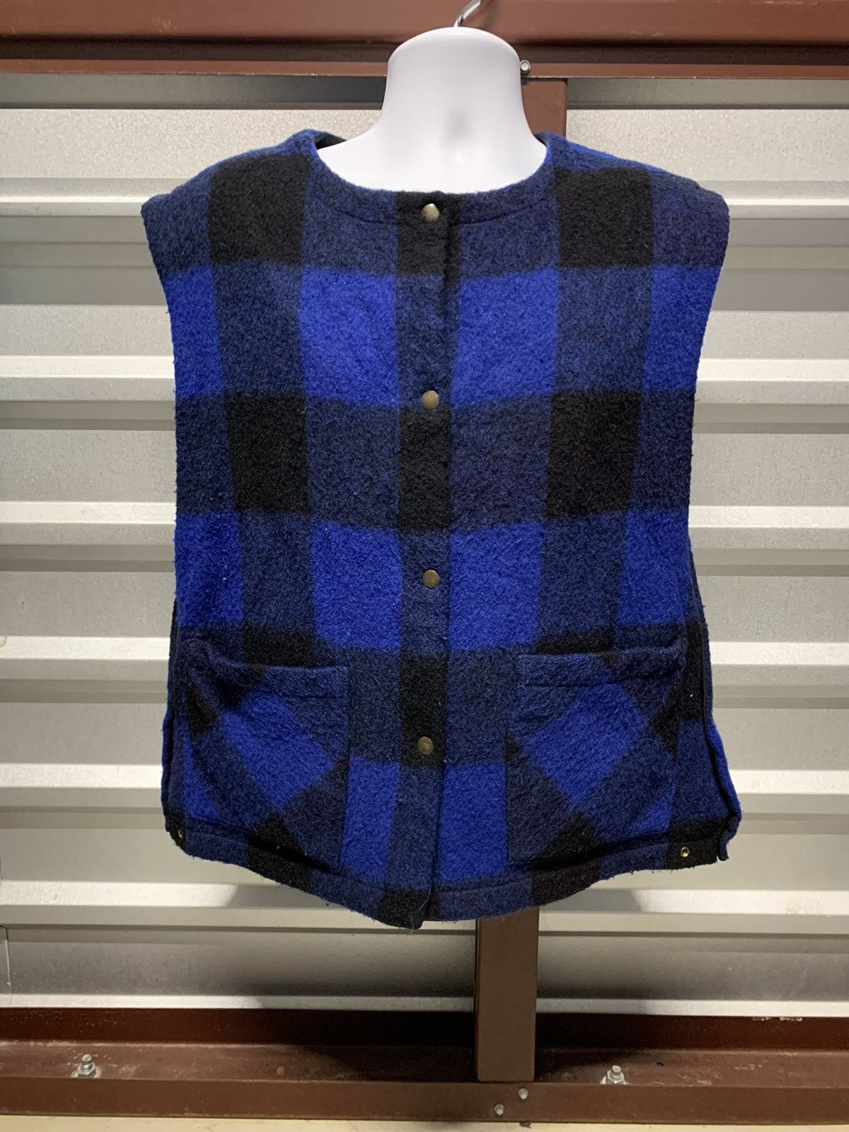 Vintage Reversible snap button Vest Size US L / EU 52-54 / 3 - 7 Thumbnail