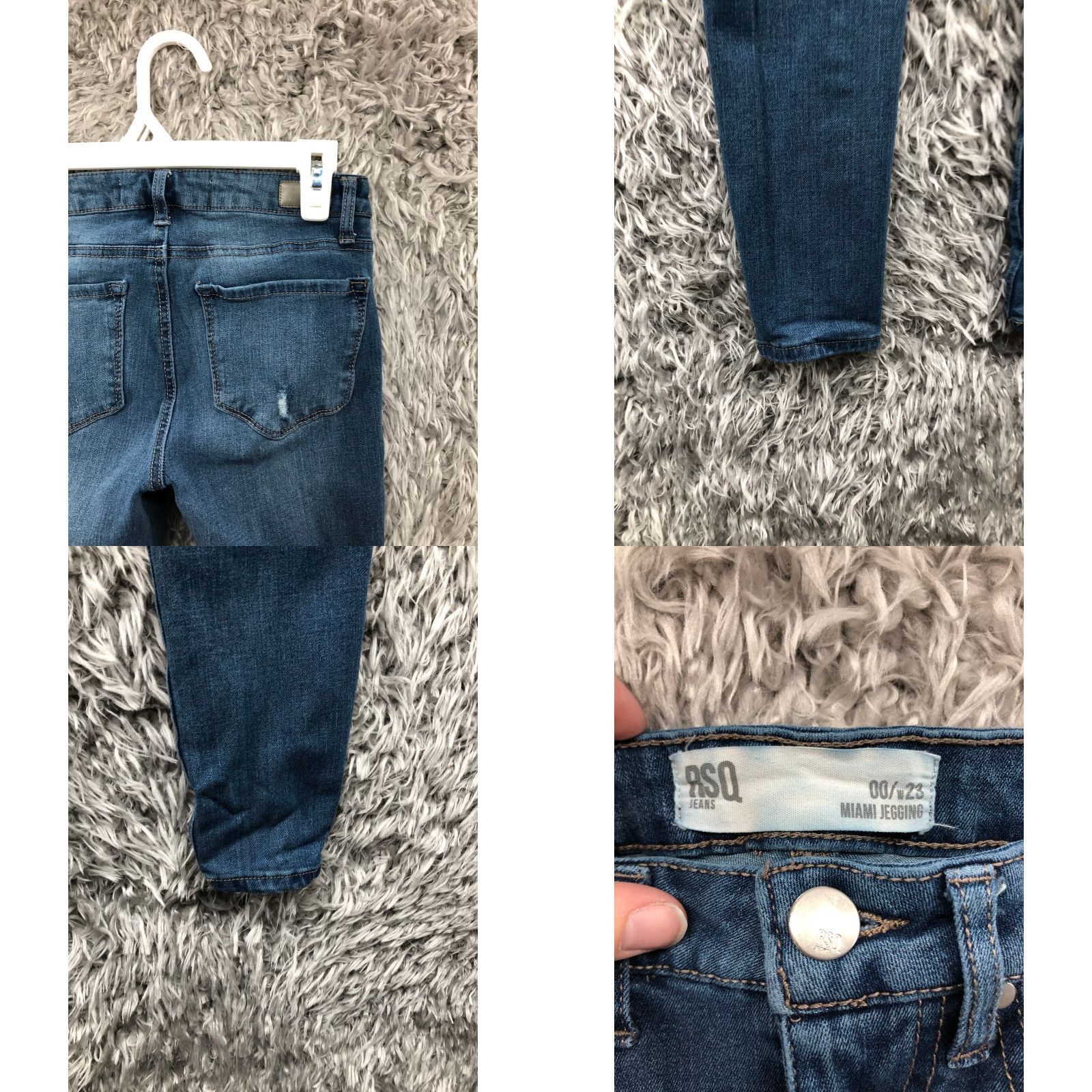 Rsq RSQ Skinny Jeans Size 00 Juniors Mid Rise Dark Wash Blue Denim Shirt? Size 24" / US 00 / IT 34 - 8 Thumbnail