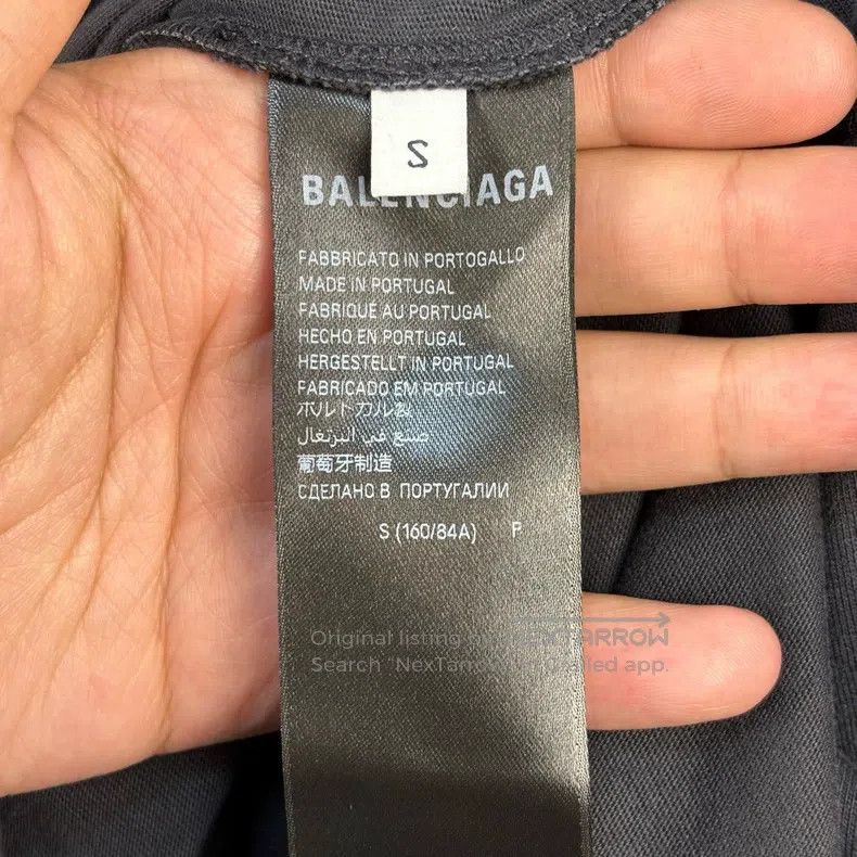 Balenciaga Balenciaga Washed Destroyed Statue of Liberty Short Sleeve Size US S / EU 44-46 / 1 - 5 Thumbnail