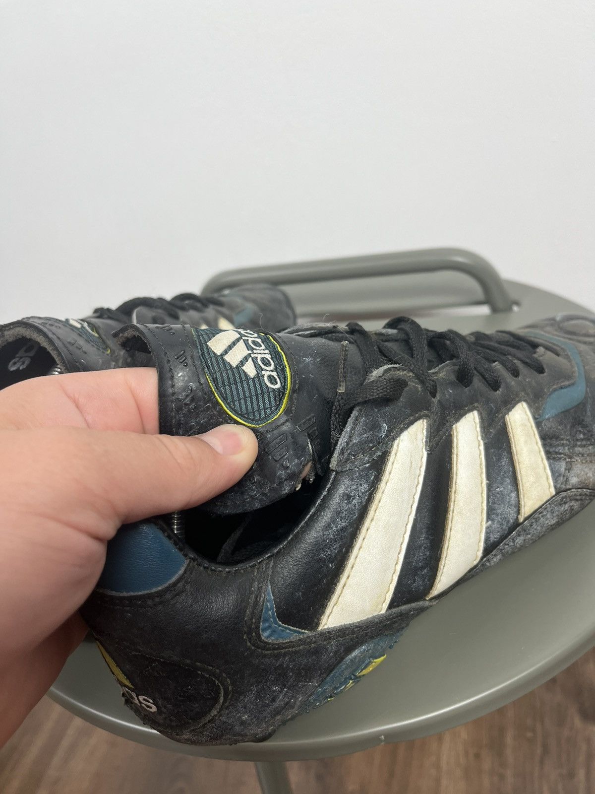 Adidas × Vintage Adidas Predator Touch 1996 Soccer Cleats Black White US 8.5 Size US 8.5 / EU 41-42 - 5 Thumbnail