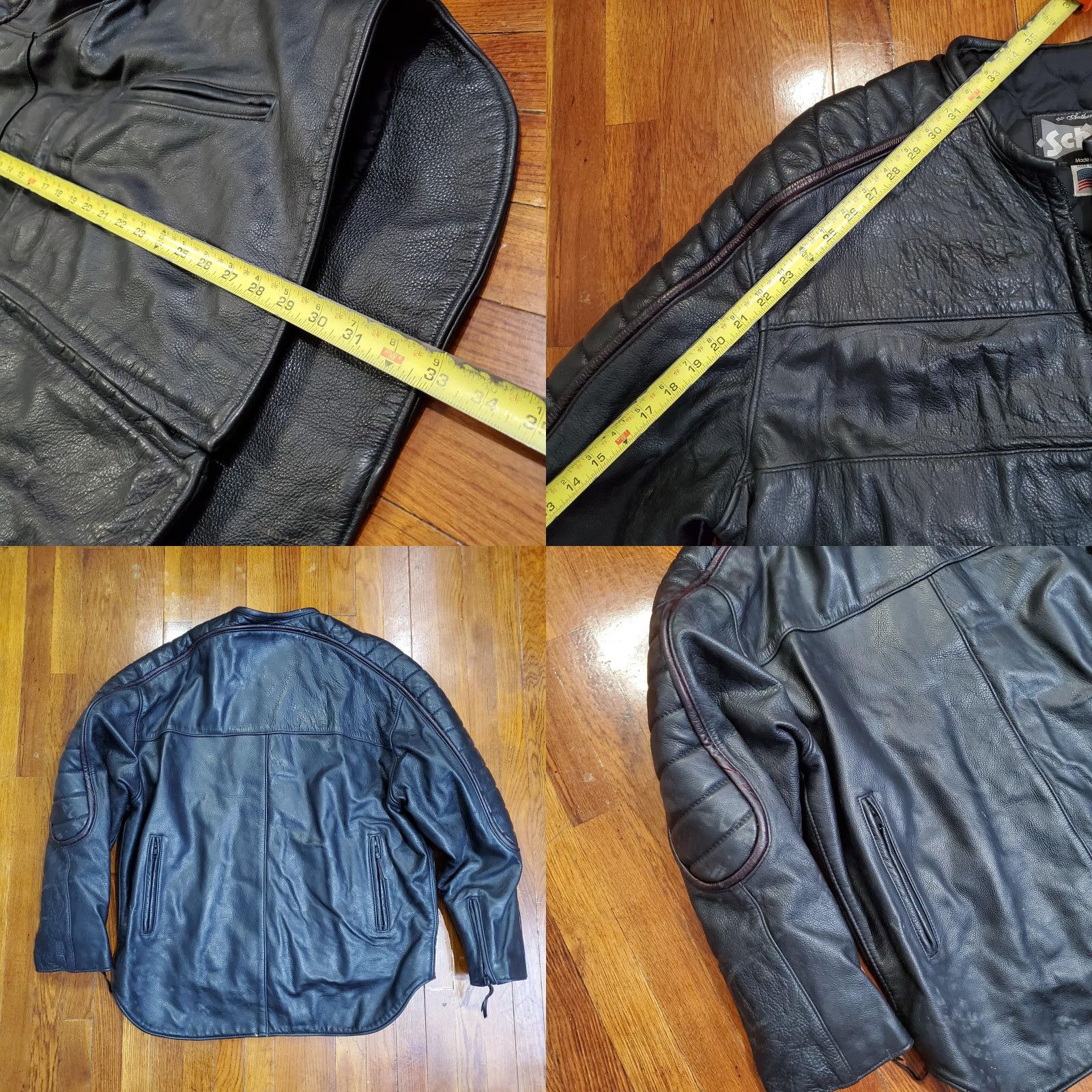 Schott VINTAGE Schott NYC Leather Jacket Mens 4XL Long Black Motorcycle Cafe Racer Made USA Size US XXL / EU 58 / 5 - 9 Thumbnail