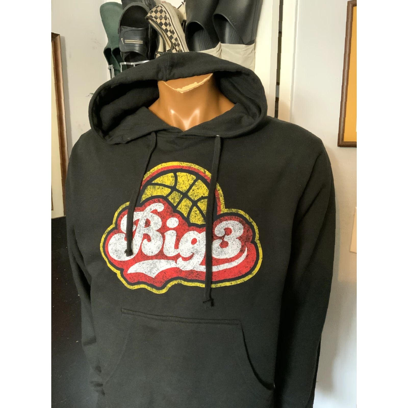 Vintage Big 3 Basketball Ice Cube 3 On 3 Independent Pullover Hoodie Mens M Black Sweatshirt Logo Sports Basketball Size US M / EU 48-50 / 2 - 8 Thumbnail