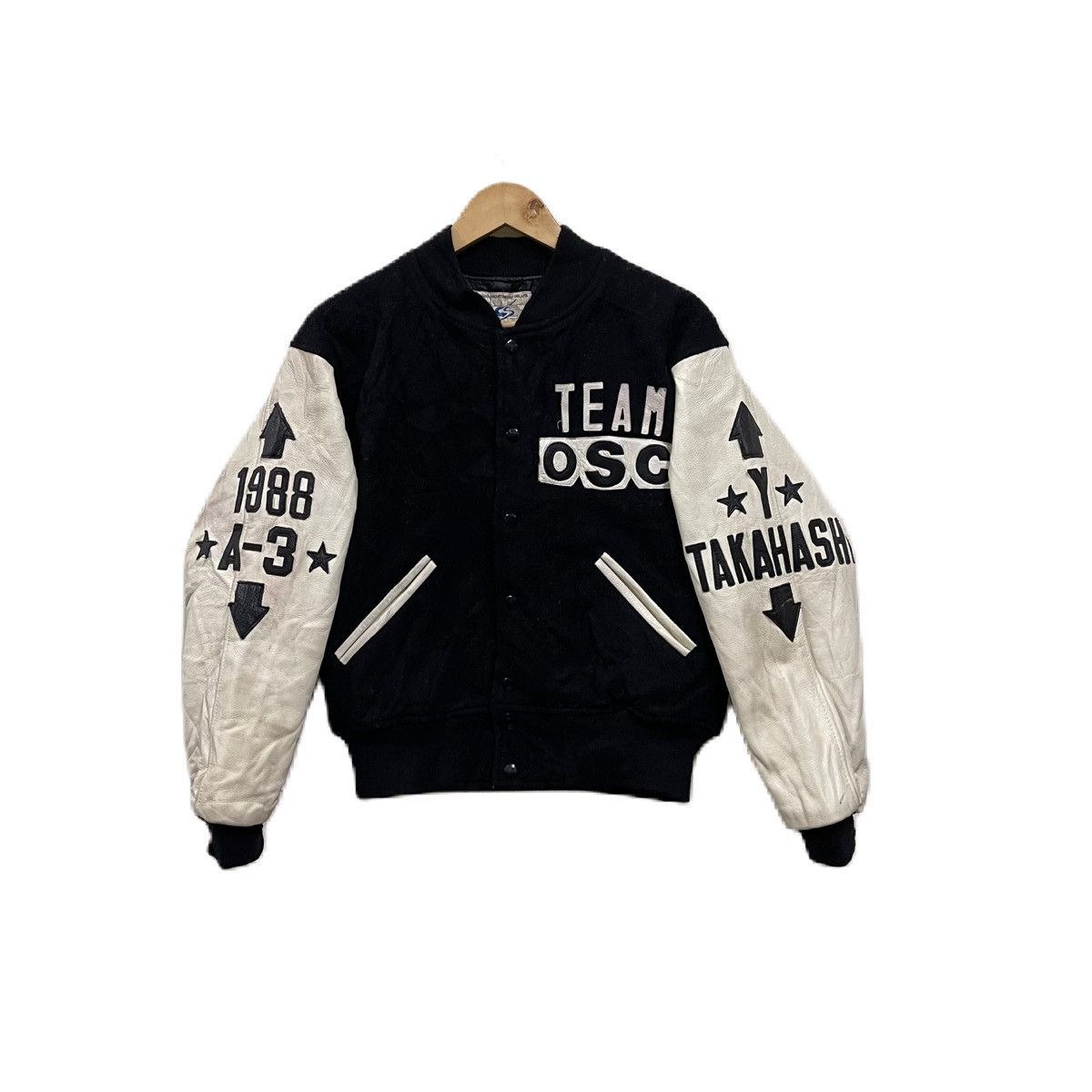 Japanese Brand Vintage 80s Team OSC by Herox Chuo Sportwear Varsity Jacket Size US M / EU 48-50 / 2 - 1 Thumbnail