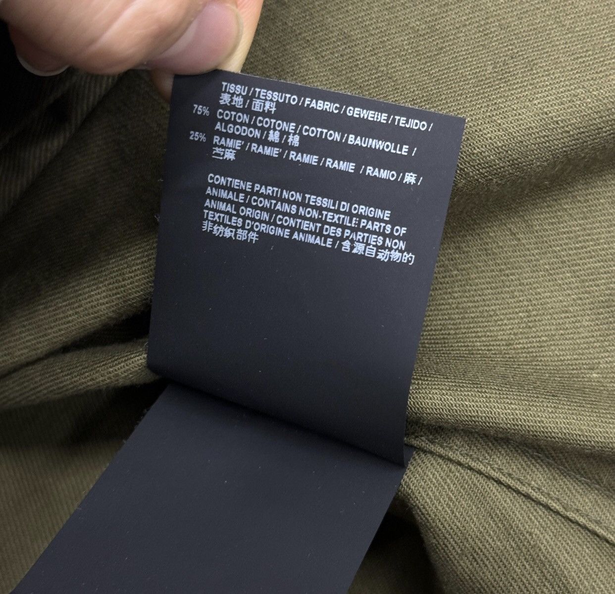 Saint Laurent Paris × Yves Saint Laurent Saint Laurent Rope Army Green Denim Jacket2412-Nextarrow Size XS / US 0-2 / IT 36-38 - 5 Thumbnail