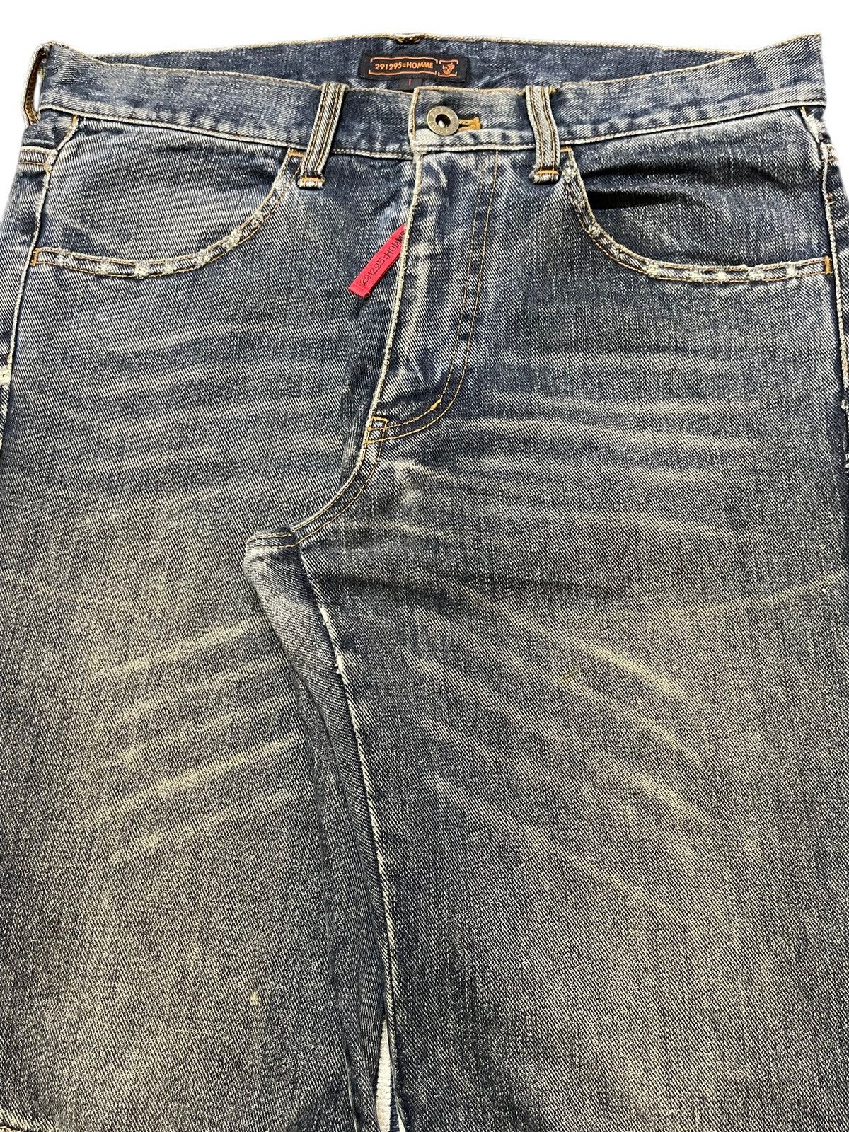 291295=Homme Vintage Japan 291295 Homme Mud Wash Faded Clawmark Loose Fit Size US 31 - 4 Thumbnail