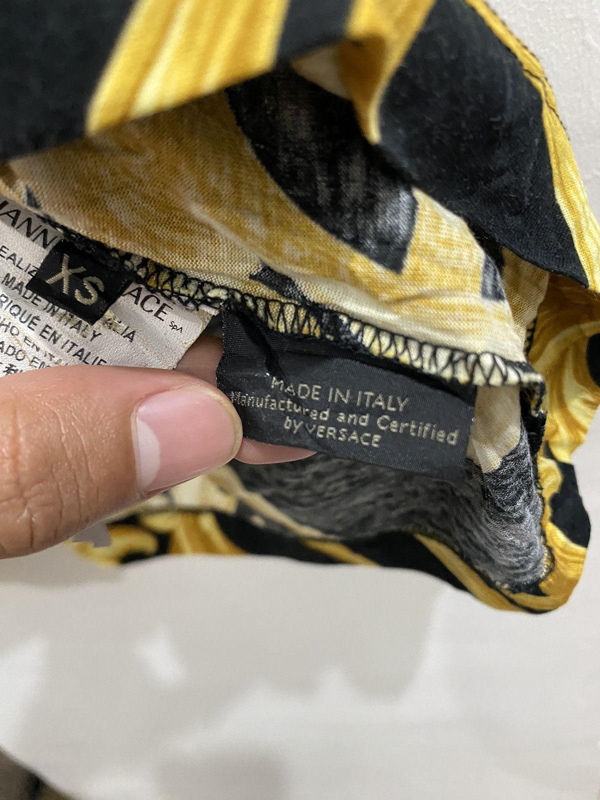 Versace VERSACE BAROQUE COTTON JERSEY SHIRT Size US XS / EU 42 / 0 - 7 Thumbnail