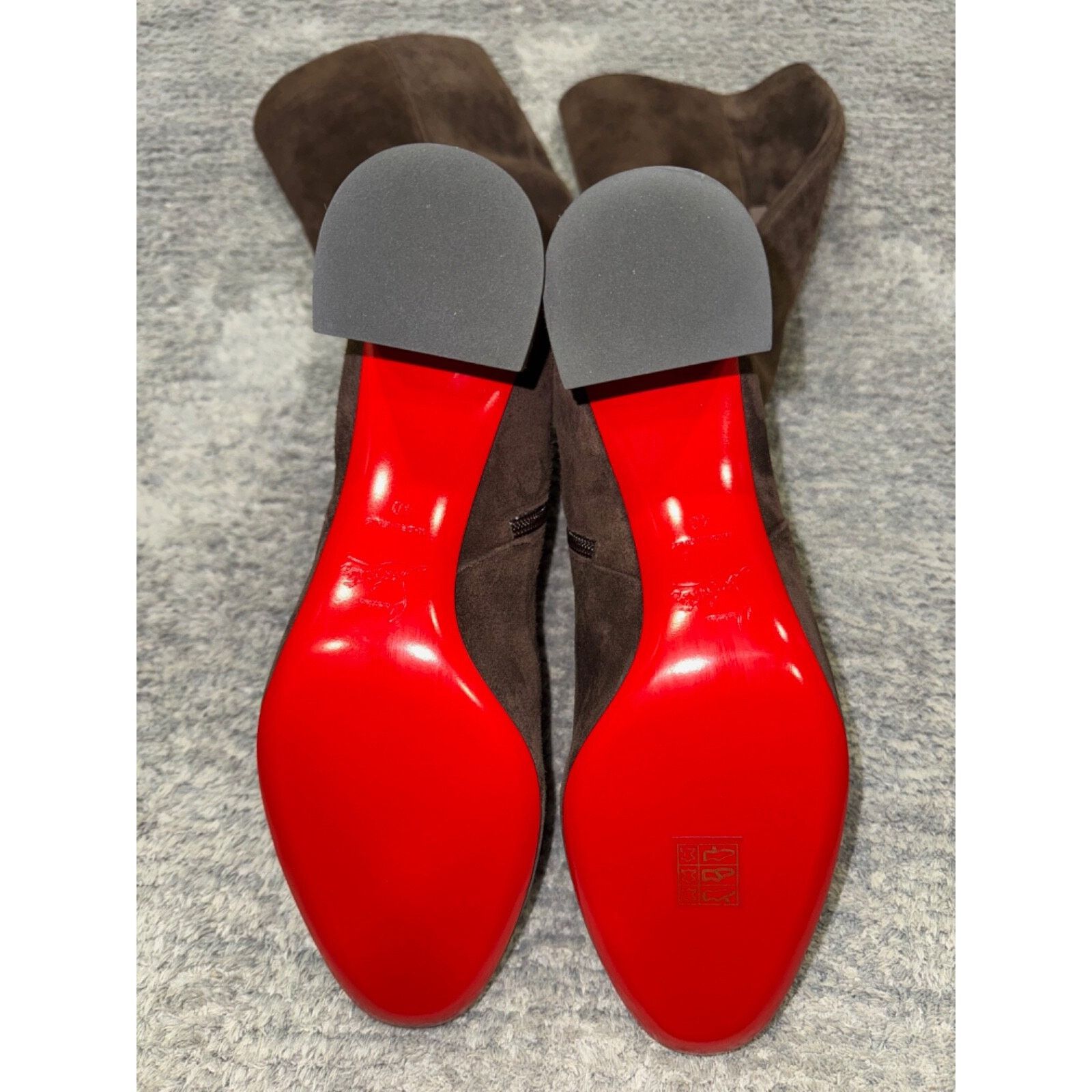 Christian Louboutin Christian Louboutin Jane Botta 55 Cosme Dark Brown Suede Size US 10 / IT 40 - 15 Thumbnail