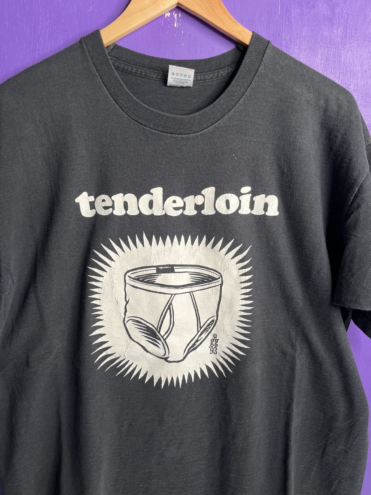 Band Tees × Vintage Vintage 1993 Tenderloin underpants t-shirt Size US XL / EU 56 / 4 - 3 Thumbnail