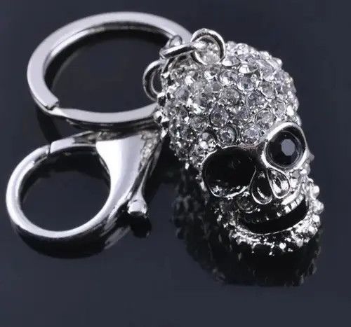 Other C.Zircon Inlaid Skull Head Keychain Size ONE SIZE - 1 Thumbnail