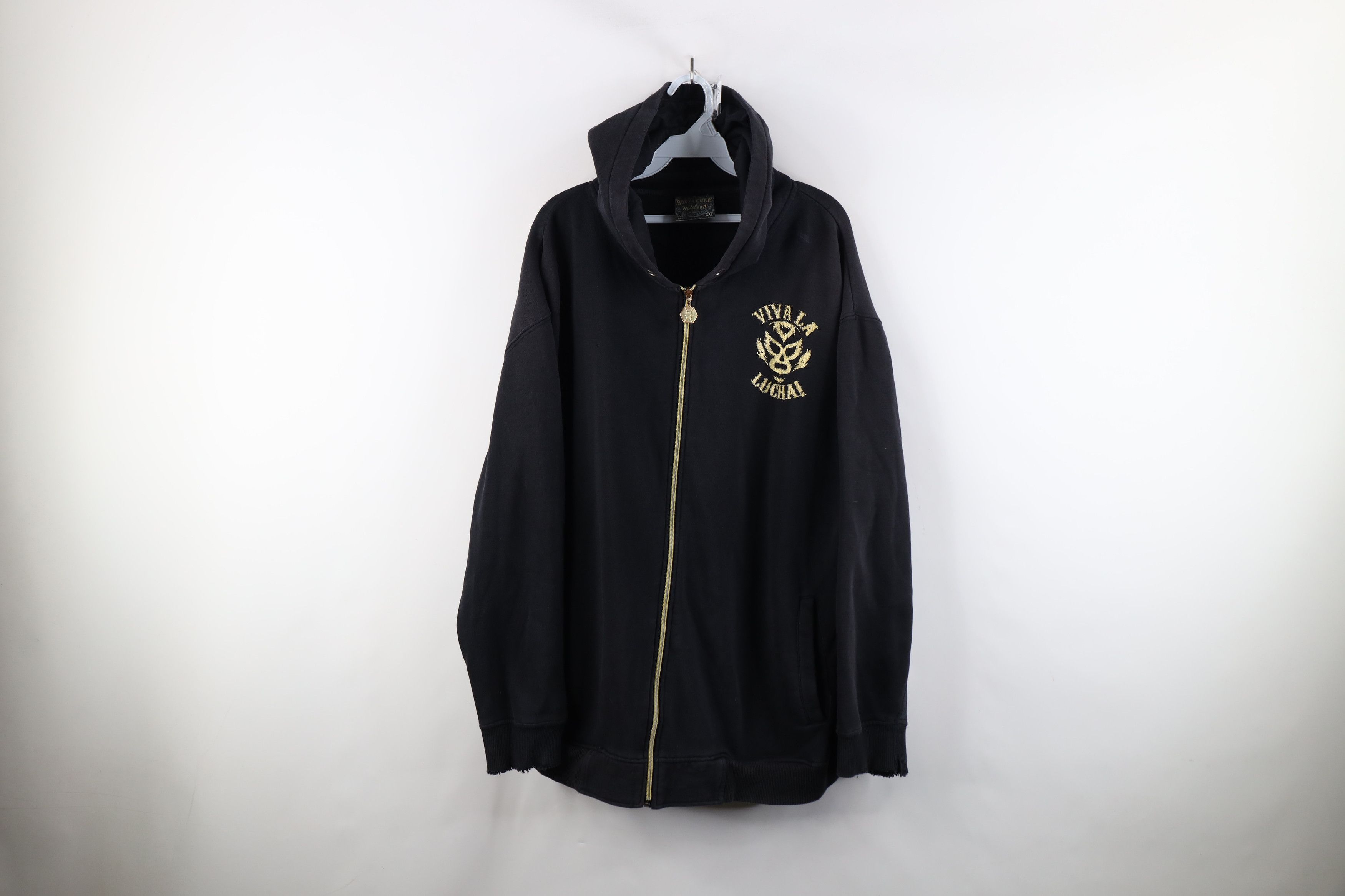 Vintage Vintage Y2K Southpole Viva La Lucha Mexican Wrestling Hoodie Size US XXL / EU 58 / 5 - 1 Thumbnail
