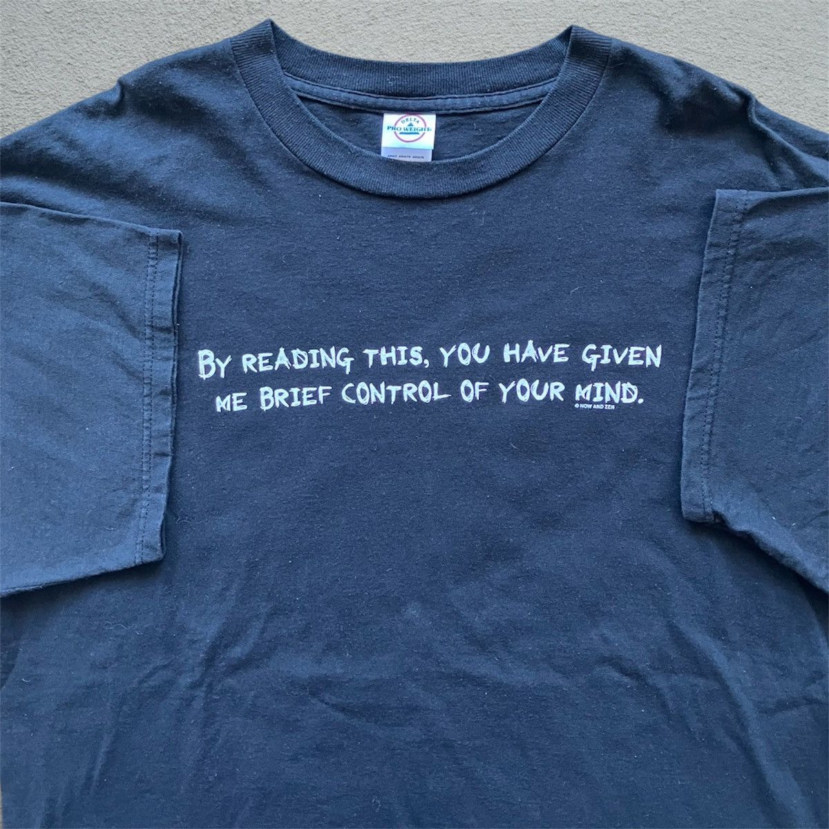 Delta Vintage Y2K Quote Tee Shirt mind control comedy text funny Size US XL / EU 56 / 4 - 1 Thumbnail