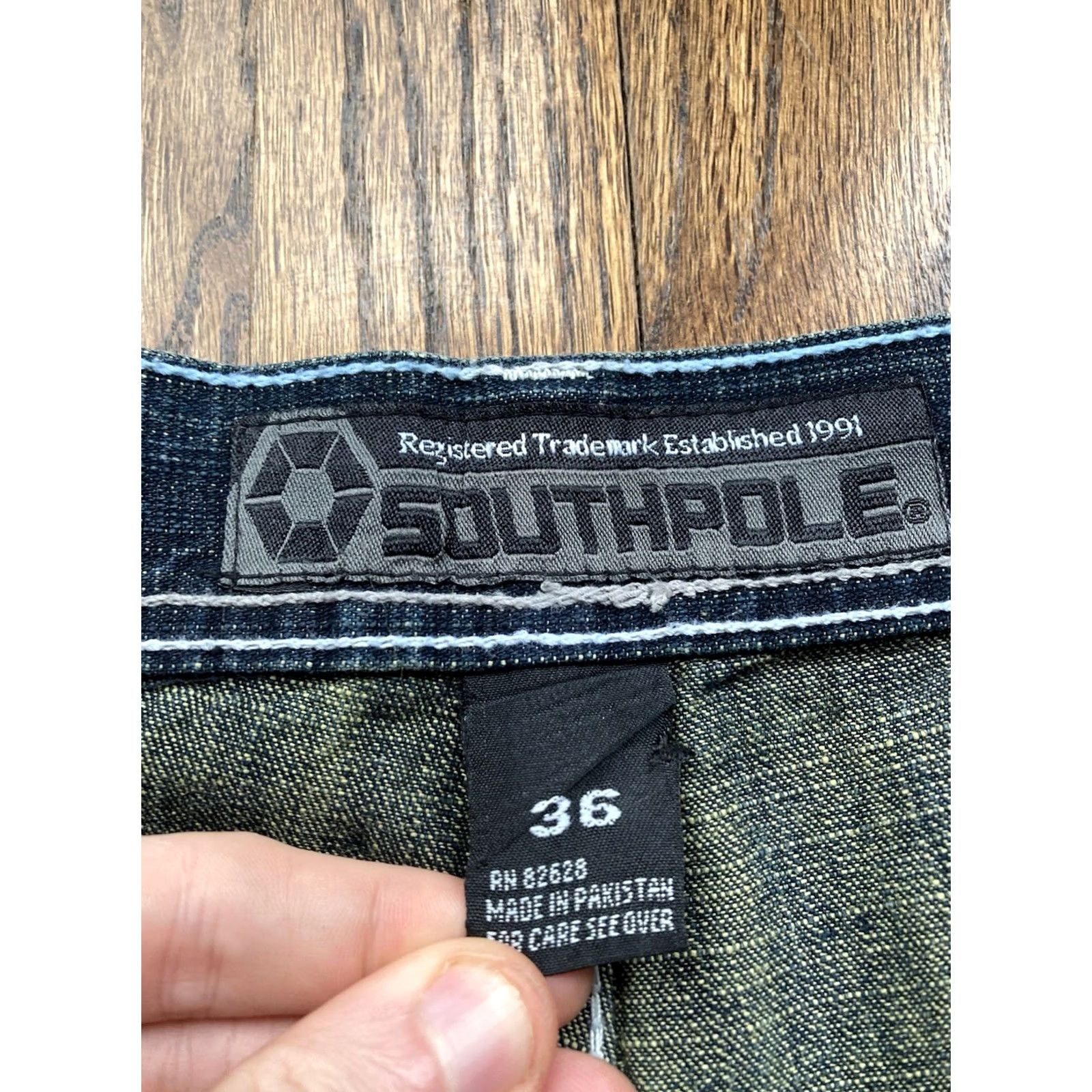 Southpole VINTAGE Southpole Jeans Mens 36x31 Blue Denim Baggy 4180 Skater Y2K Hip Hop 90s Grunge Street Mens Jeans Size US 36 / EU 52 - 7 Thumbnail