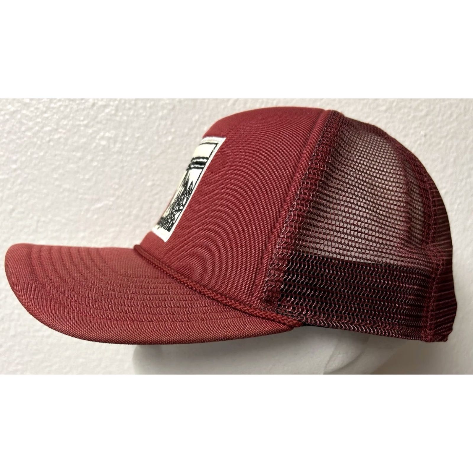 Patagonia VINTAGE Patagonia Master Chief Fitz Roy Mountains Hat Red Rope Adjustable Snapback Unisex Adults One Size Boys Girls Mens Womens Size ONE SIZE - 4 Thumbnail