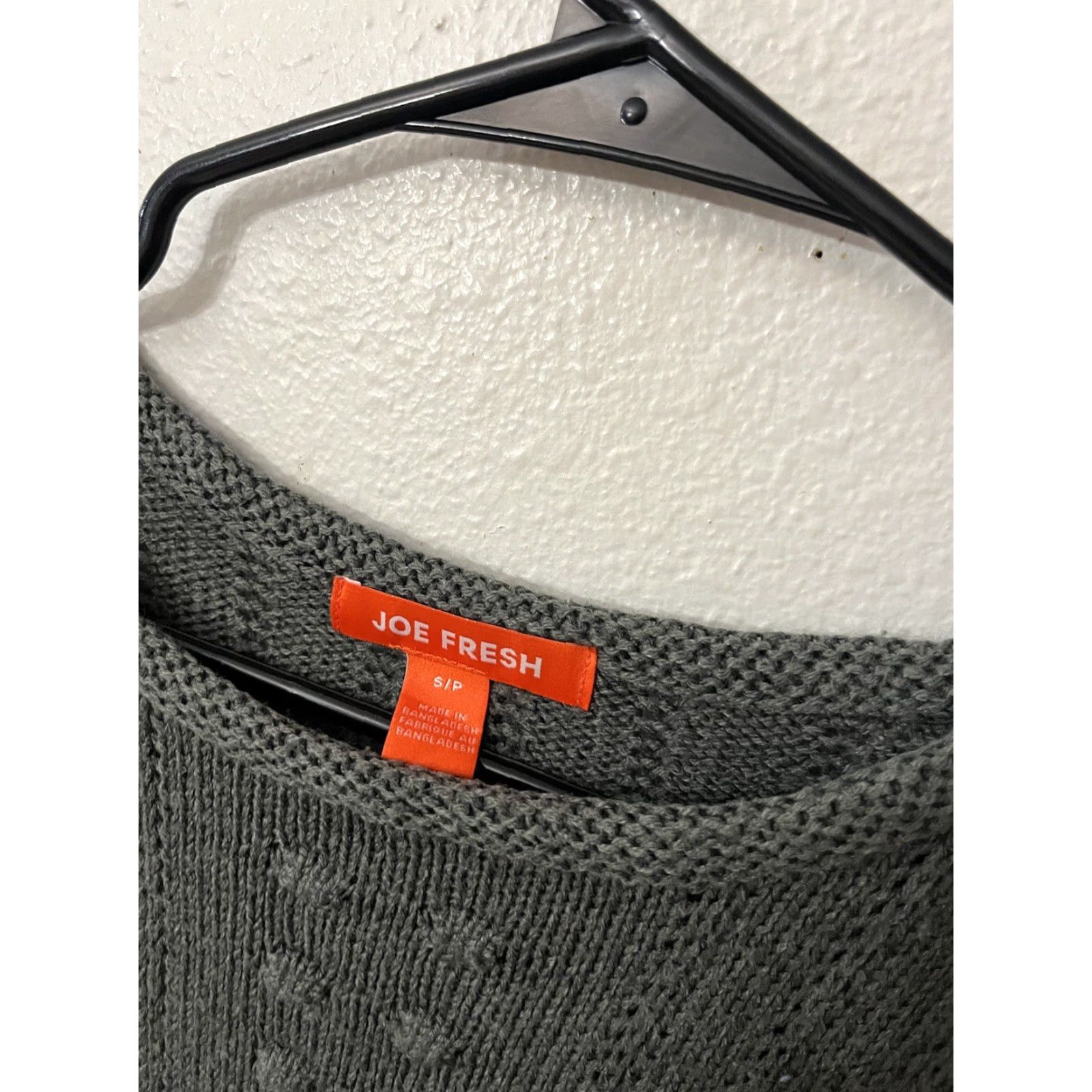 Vintage Joe Fresh Womens Sweater Small Gray Cable-Knit Crew-Neck Pullover Size S / US 4 / IT 40 - 3 Thumbnail