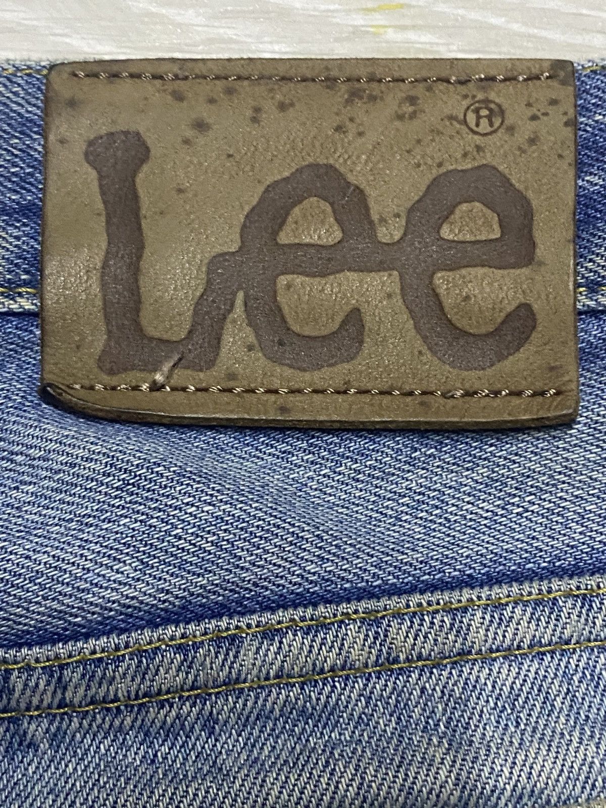 Lee × Number (N)ine Vintage Lee Riders Mud Wash Distressed Loose Jeans Size US 32 / EU 48 - 14 Thumbnail