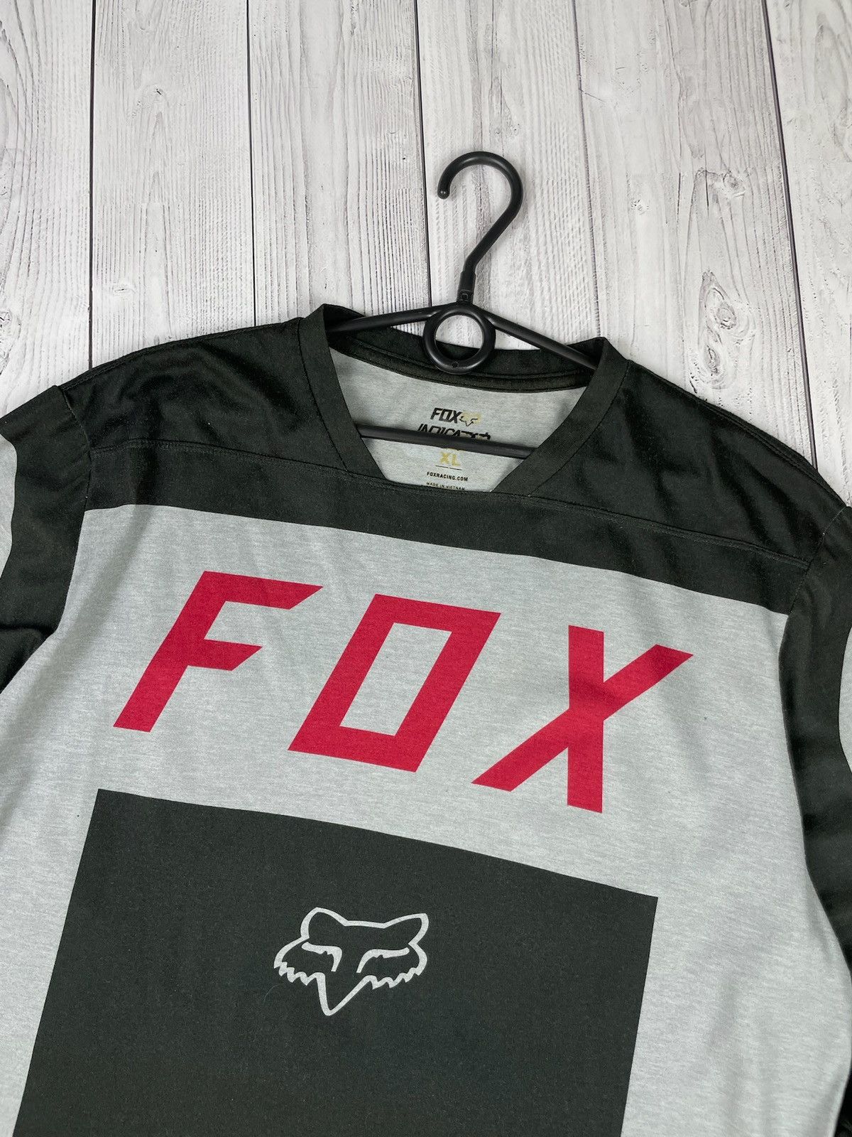 Fox Racing Vintage FOX racing jersey wool size XL cycling bike Size US XL / EU 56 / 4 - 3 Thumbnail