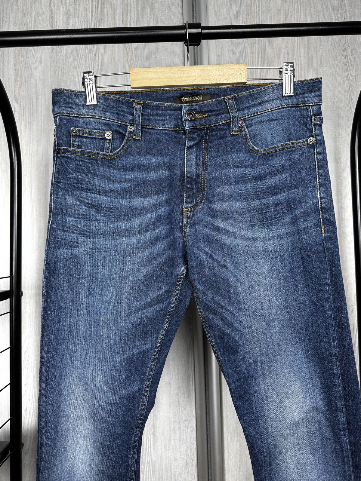 Roberto Cavalli Roberto Cavalli blue faded skinny denim jeans size 32 Size US 32 / EU 48 - 4 Thumbnail