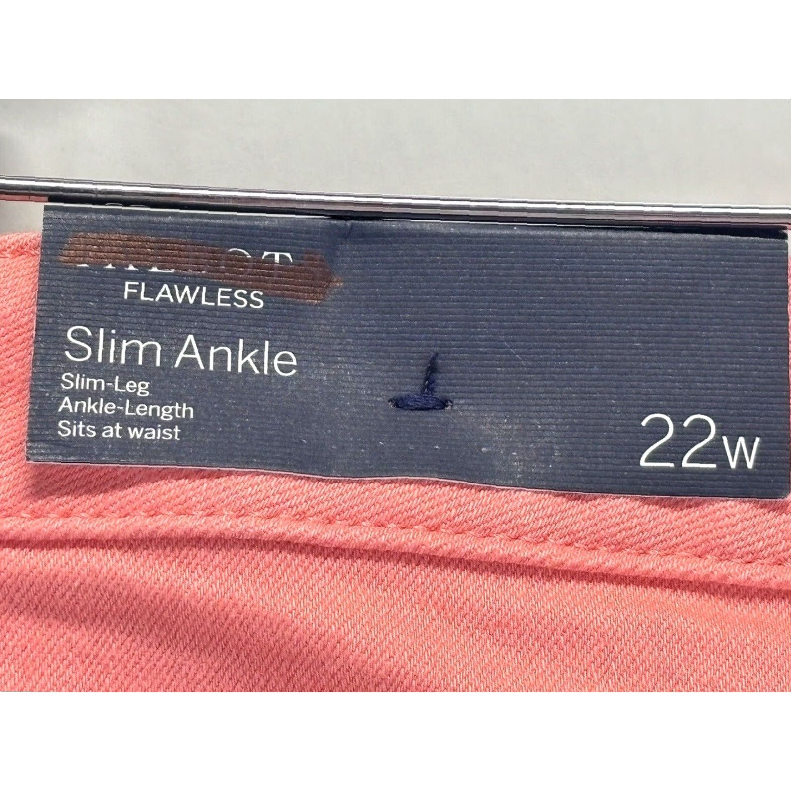 Talbots VINTAGE? No. Talbots Flawless Slim Ankle Jeans Women 22W Pink Plus Size Casual Pants 22W Womens Size Pink Ankle Jeans Slimming 90s? (no) Size 40" / US 18 - 5 Thumbnail